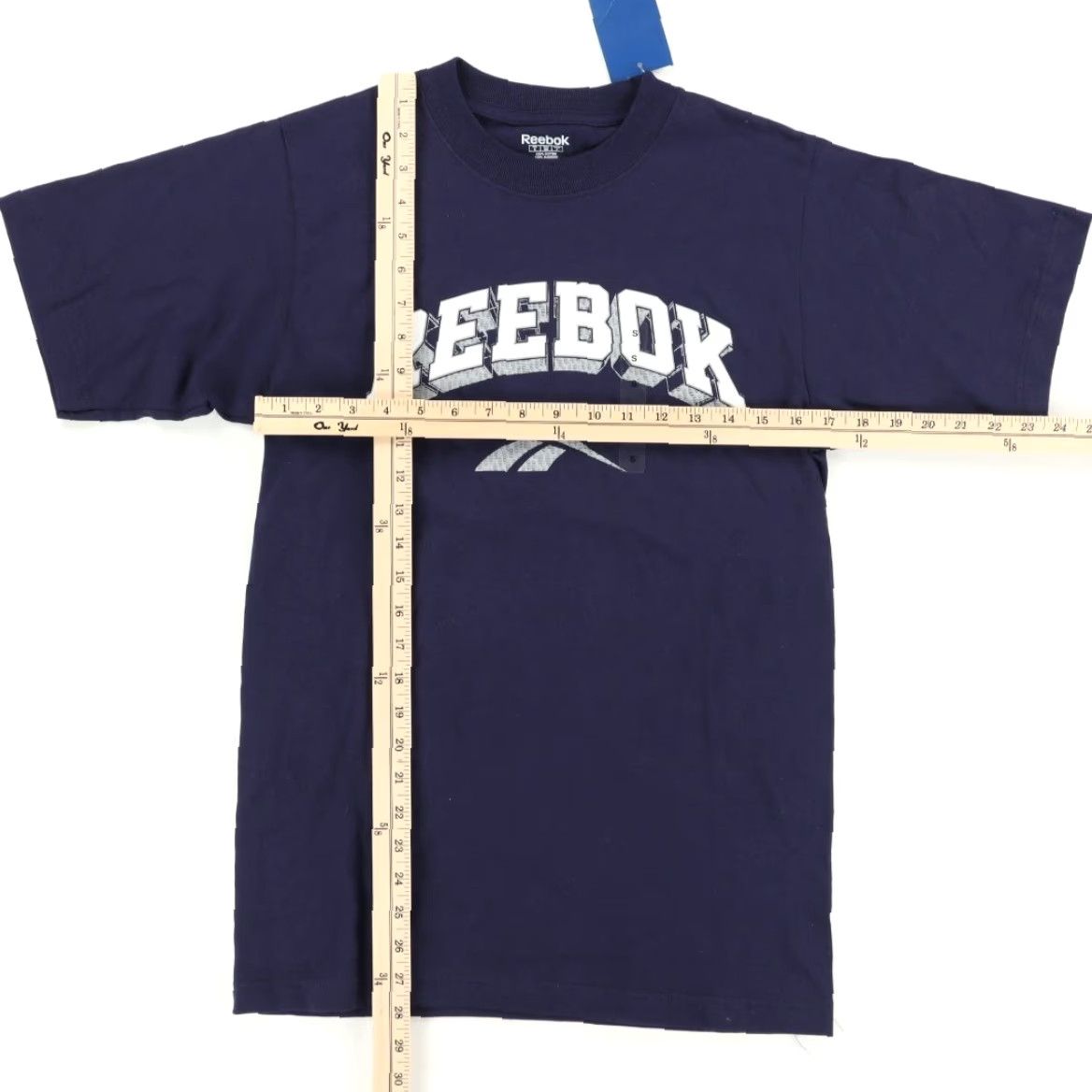 Reebok Reebok Y2K Graphic Solid T-Shirt Navy Blue Men S Size US S / EU 44-46 / 1 - 3 Thumbnail