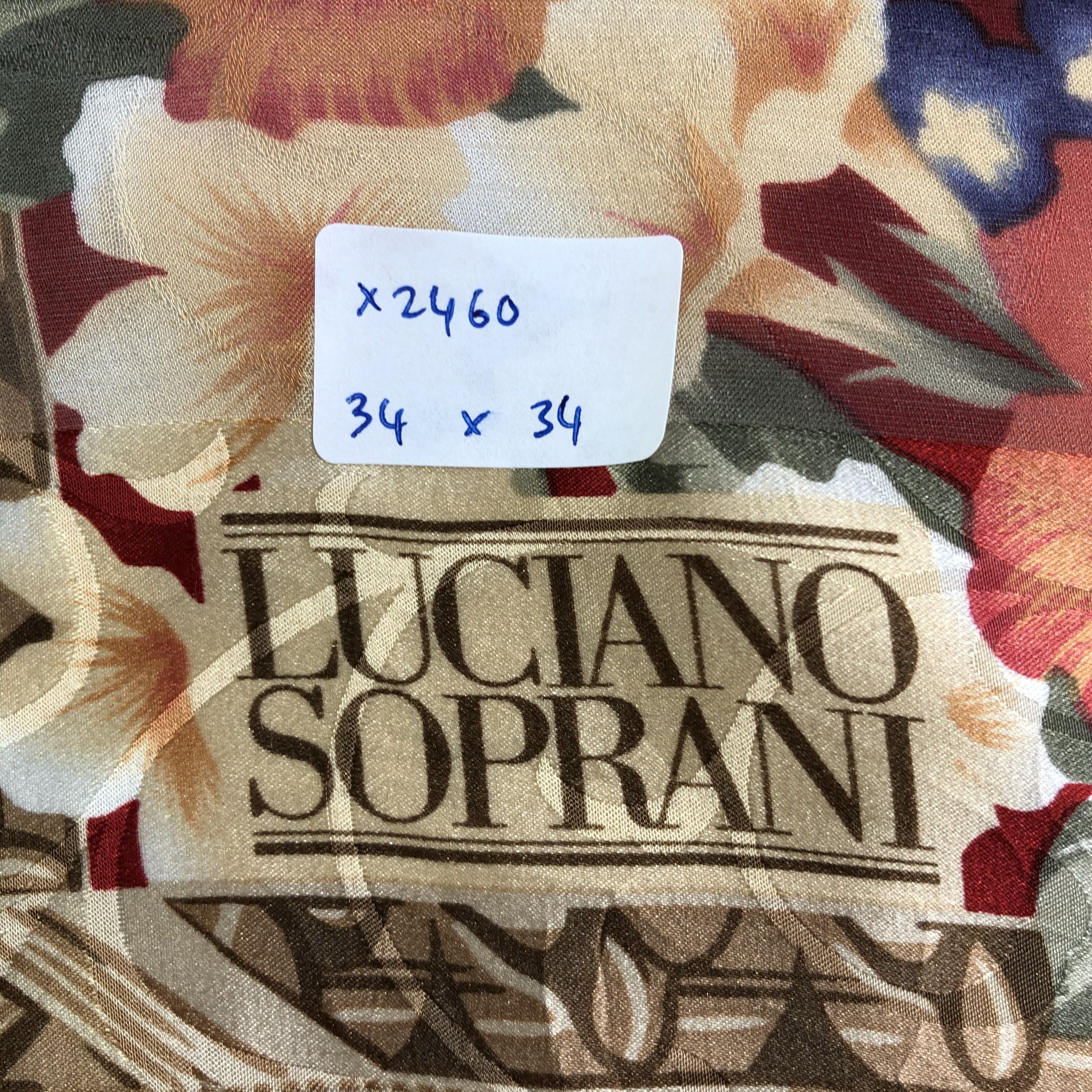 Vintage Vintage Luciano Soprani Silk Scarf Size ONE SIZE - 5 Thumbnail