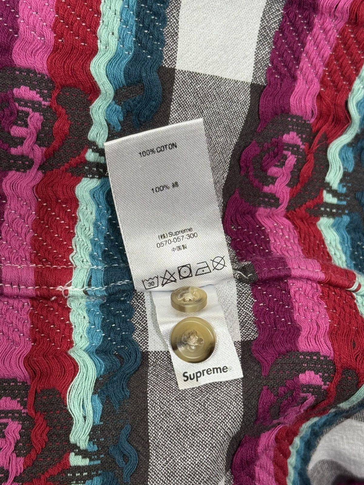 Supreme Supreme Rose Buffalo Plaid Shirt SS19 Long Sleeve Size L Size US L / EU 52-54 / 3 - 10 Thumbnail