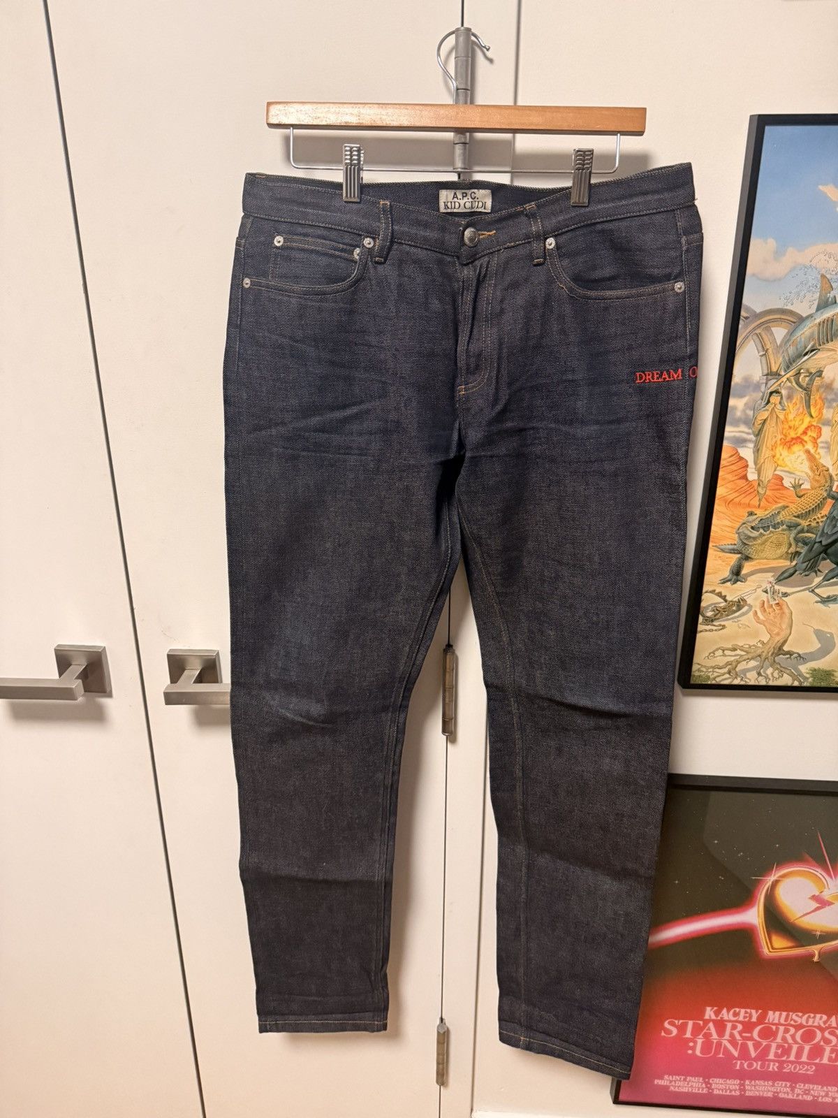 A.P.C. × Kid Cudi APC Kid Cudi “Dream On” Petit Standard Jeans Indigo Size 32 Size US 32 / EU 48 - 1 Thumbnail