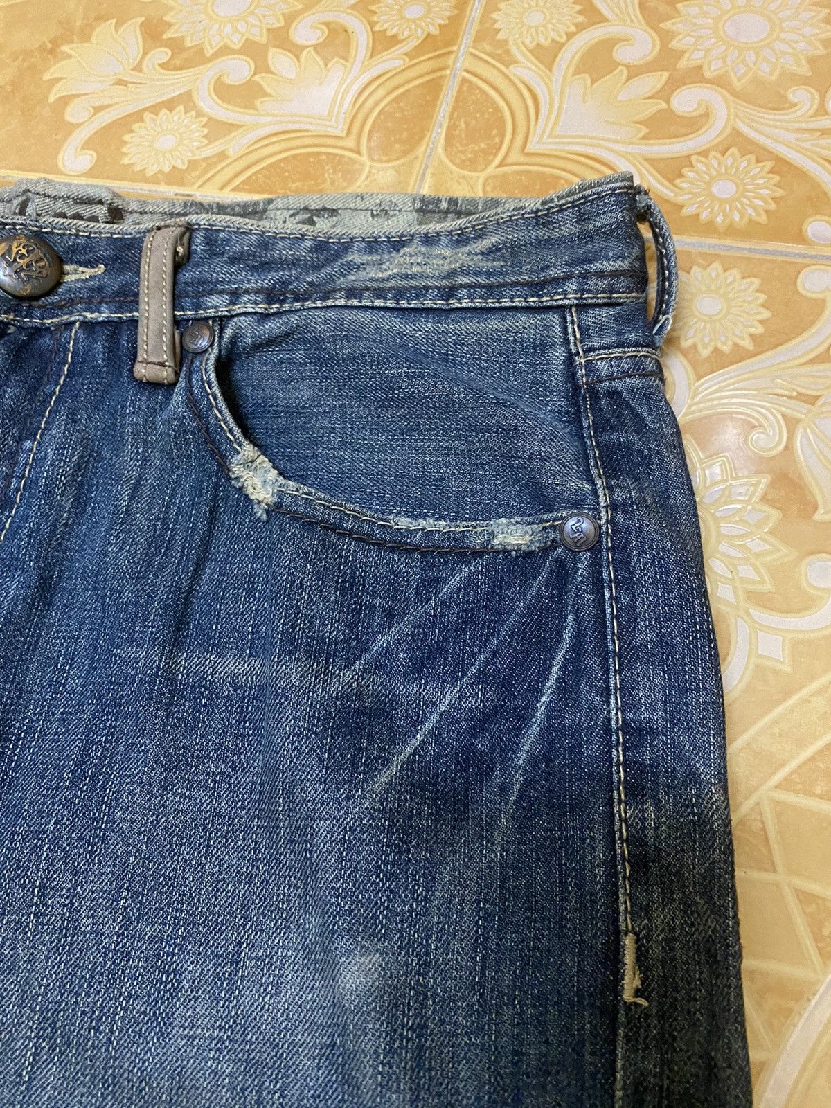 Japanese Brand × Live Mechanics Live Mechanics Denim Jeans vintage Size US 33 - 17 Thumbnail