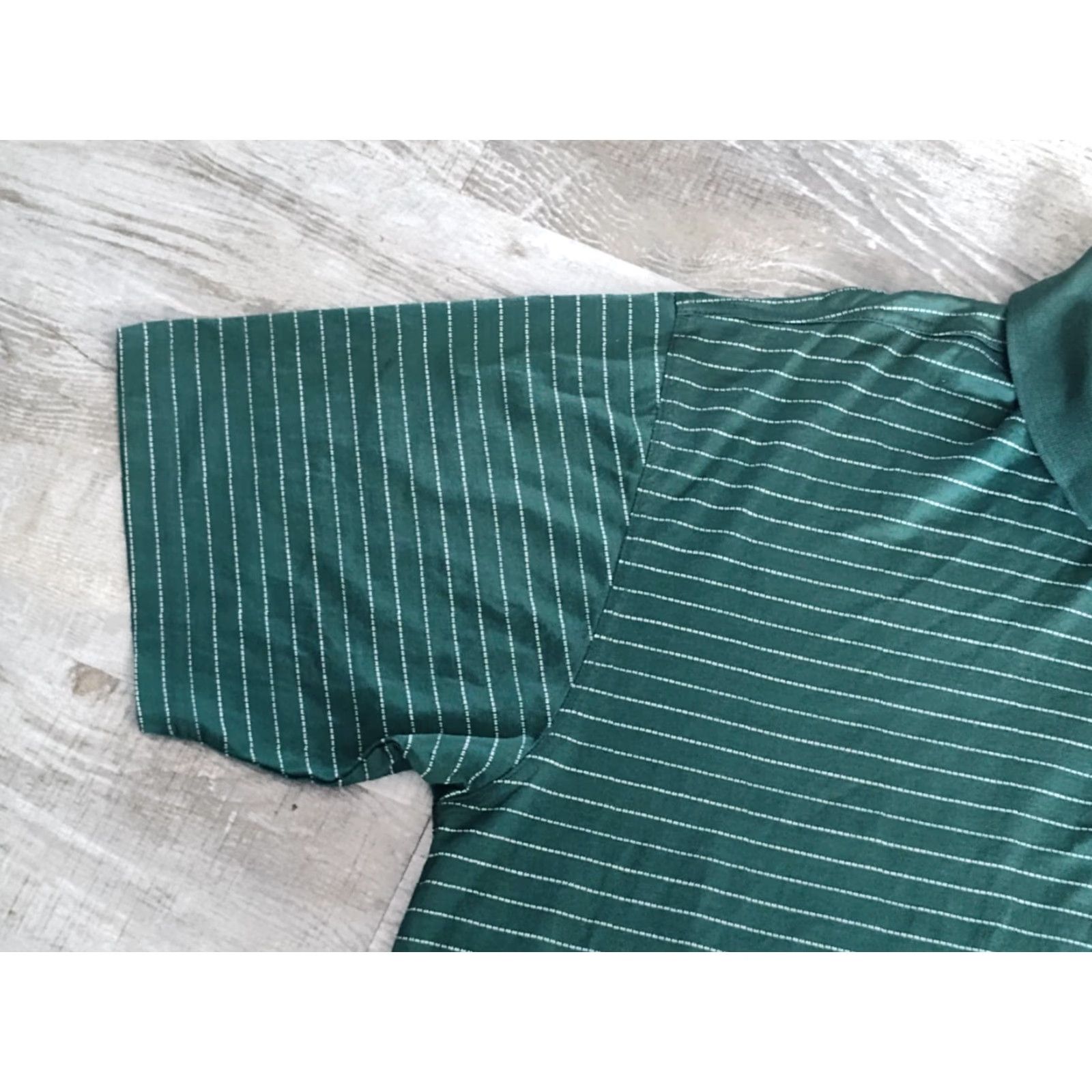 Vintage VINTAGE Amen Corner Masters Golf Polo Shirt Men XL Green Striped Short Sleeve Button-Up Casual Size US XL / EU 56 / 4 - 5 Thumbnail