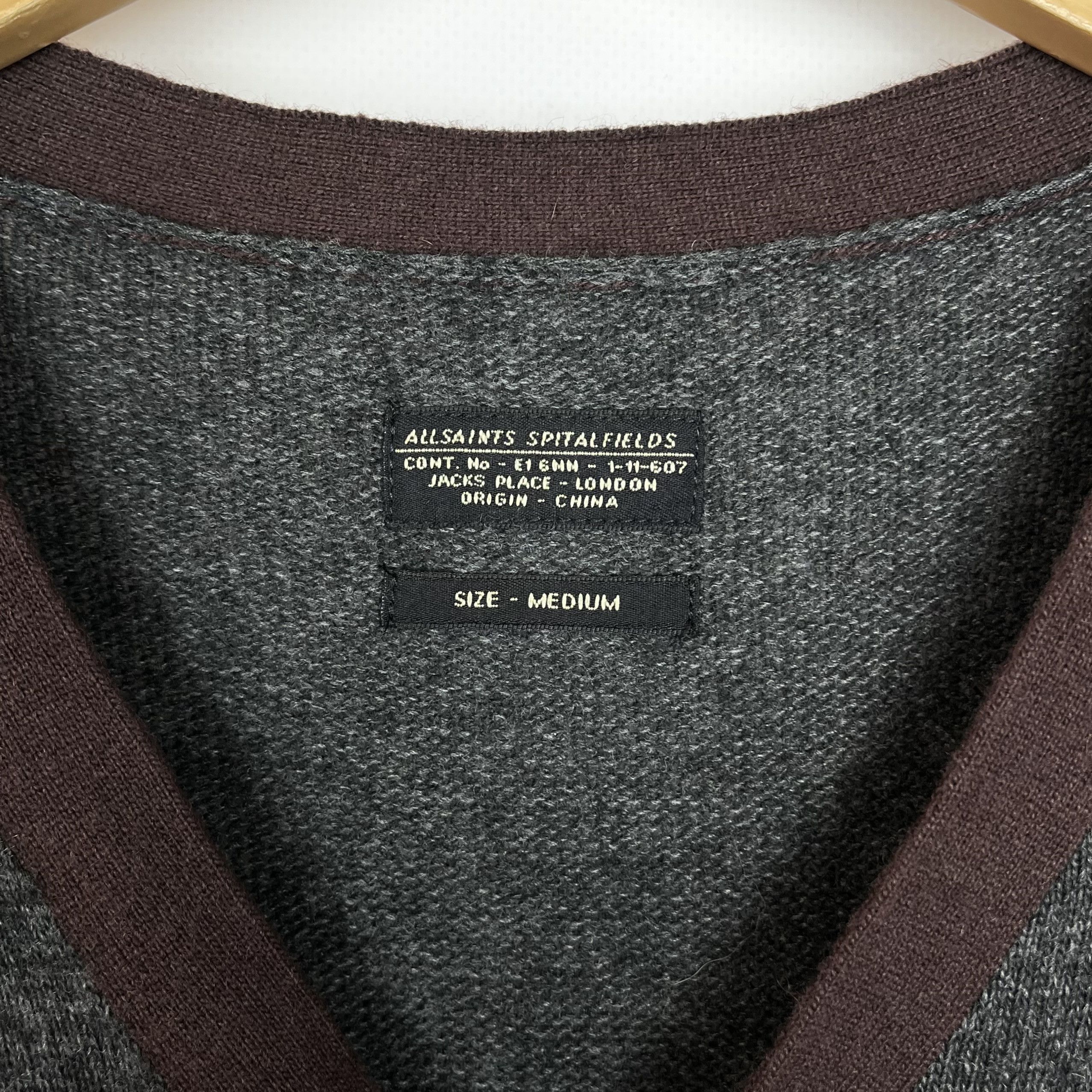 Allsaints Designer AllSaints Spitalfields Scafell Cardigan Sweater Size US M / EU 48-50 / 2 - 9 Thumbnail