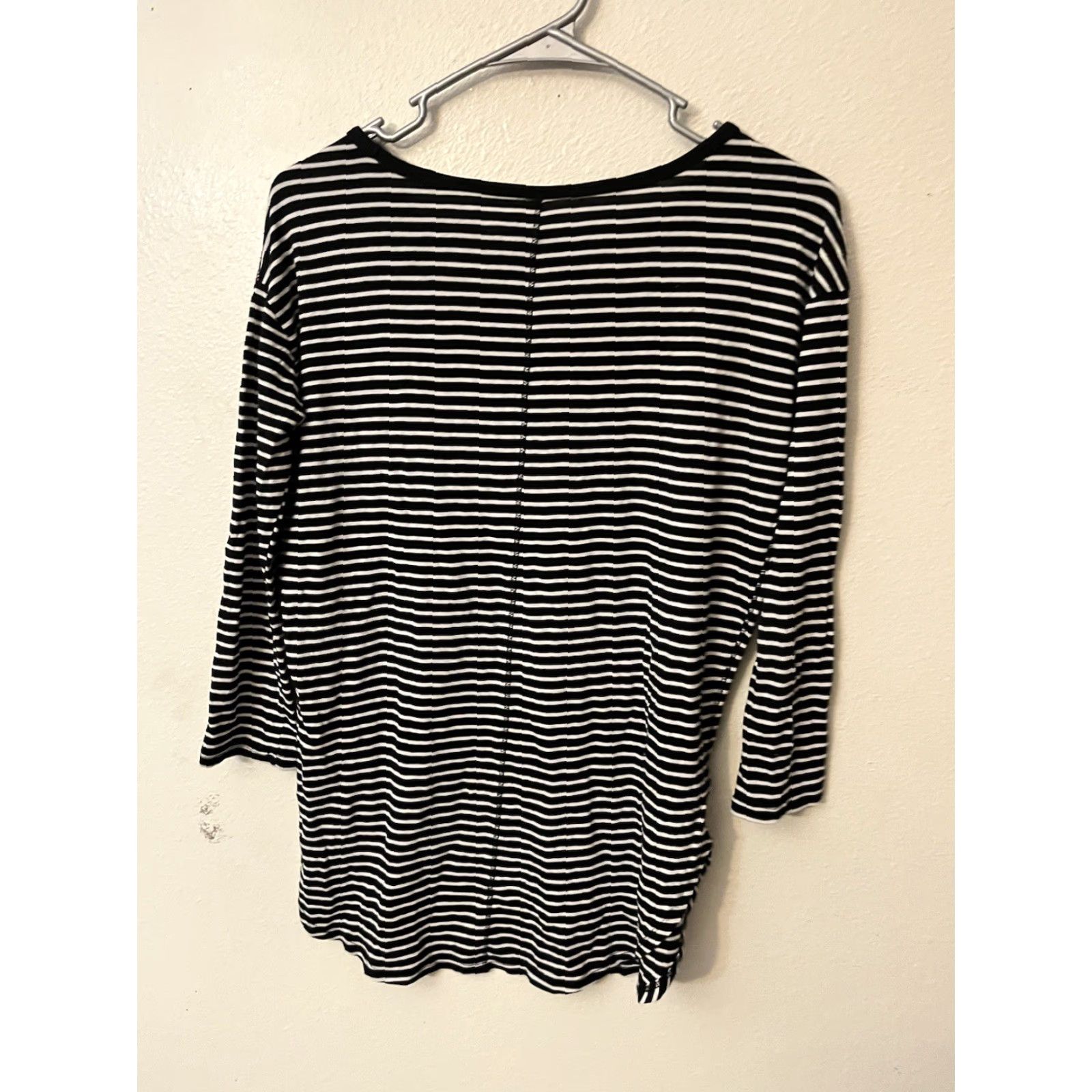 Gap Gap T-Shirt Women XS Black Striped 3/4 Sleeve Crew Neck Casual Shirt Womens XS Black Striped T-Shirt Size XS / US 0-2 / IT 36-38 - 3 Thumbnail