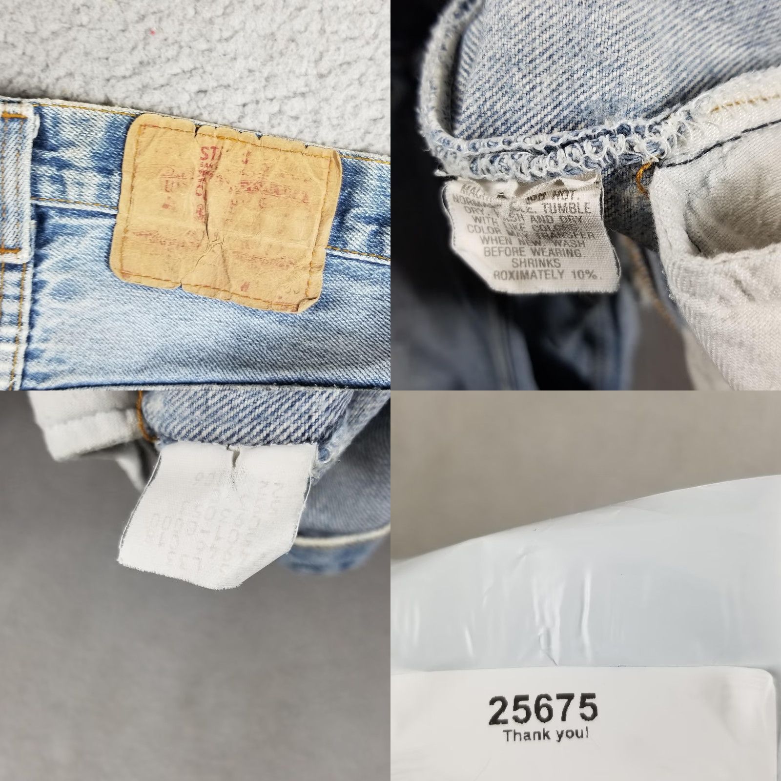 Levi's VINTAGE Levi's 501 Jeans Mens 32x30 Blue Denim 1986 Regular Straight Batch 501 Button Fly, Distressed Pockets, Cotton, USA, Fall Mens Size US 32 / EU 48 - 9 Thumbnail