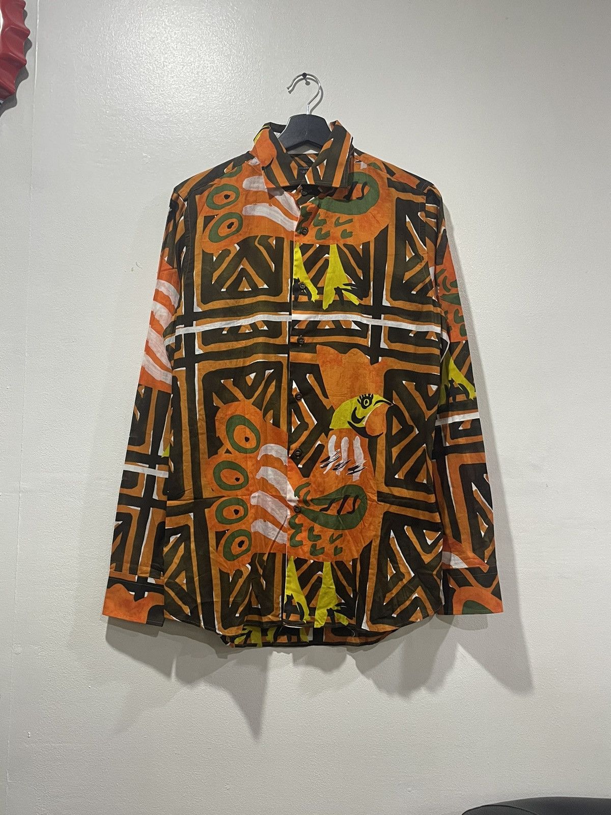 Prada Prada Chicken AllOver Print Button Shirts Size US M / EU 48-50 / 2 - 1 Thumbnail