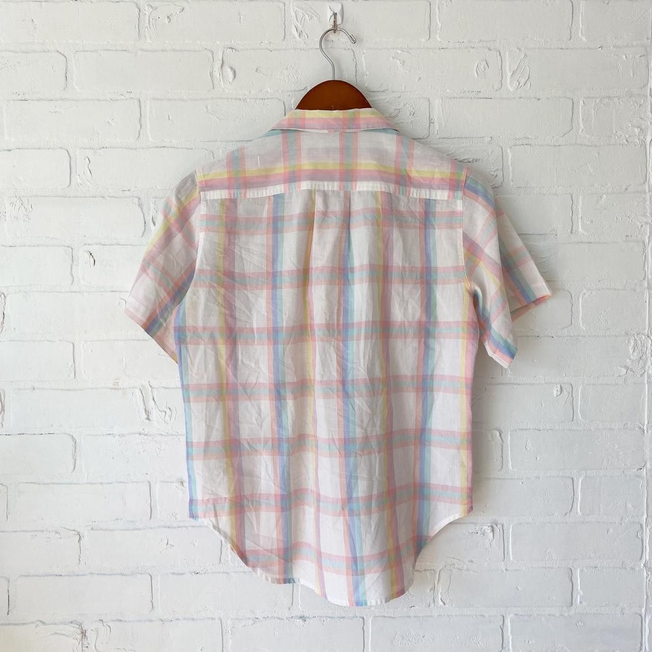 Vintage Vintage white plaid button up size 7 Size S / US 4 / IT 40 - 2 Thumbnail