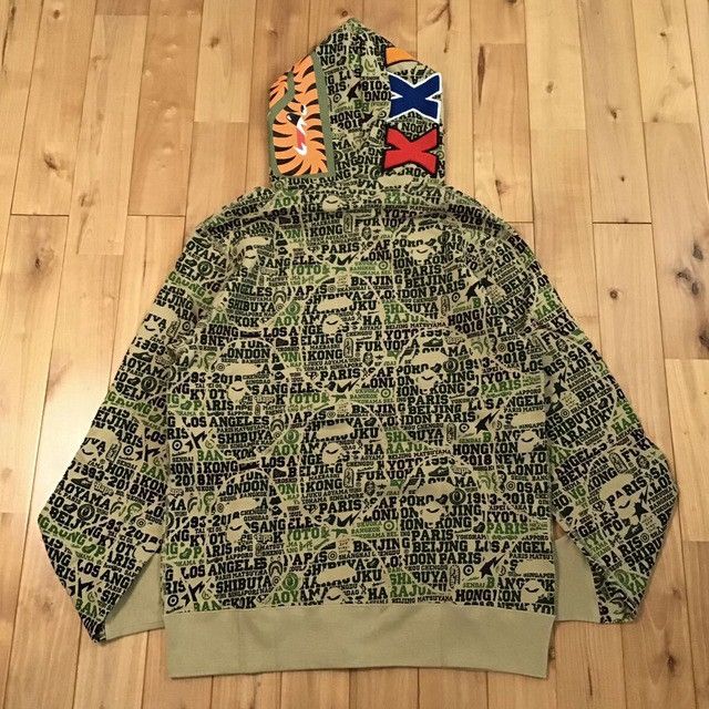 Bape BAPE XXV CITIES CAMO shark full zip hoodie a bathing ape Size US XL / EU 56 / 4 - 2 Thumbnail