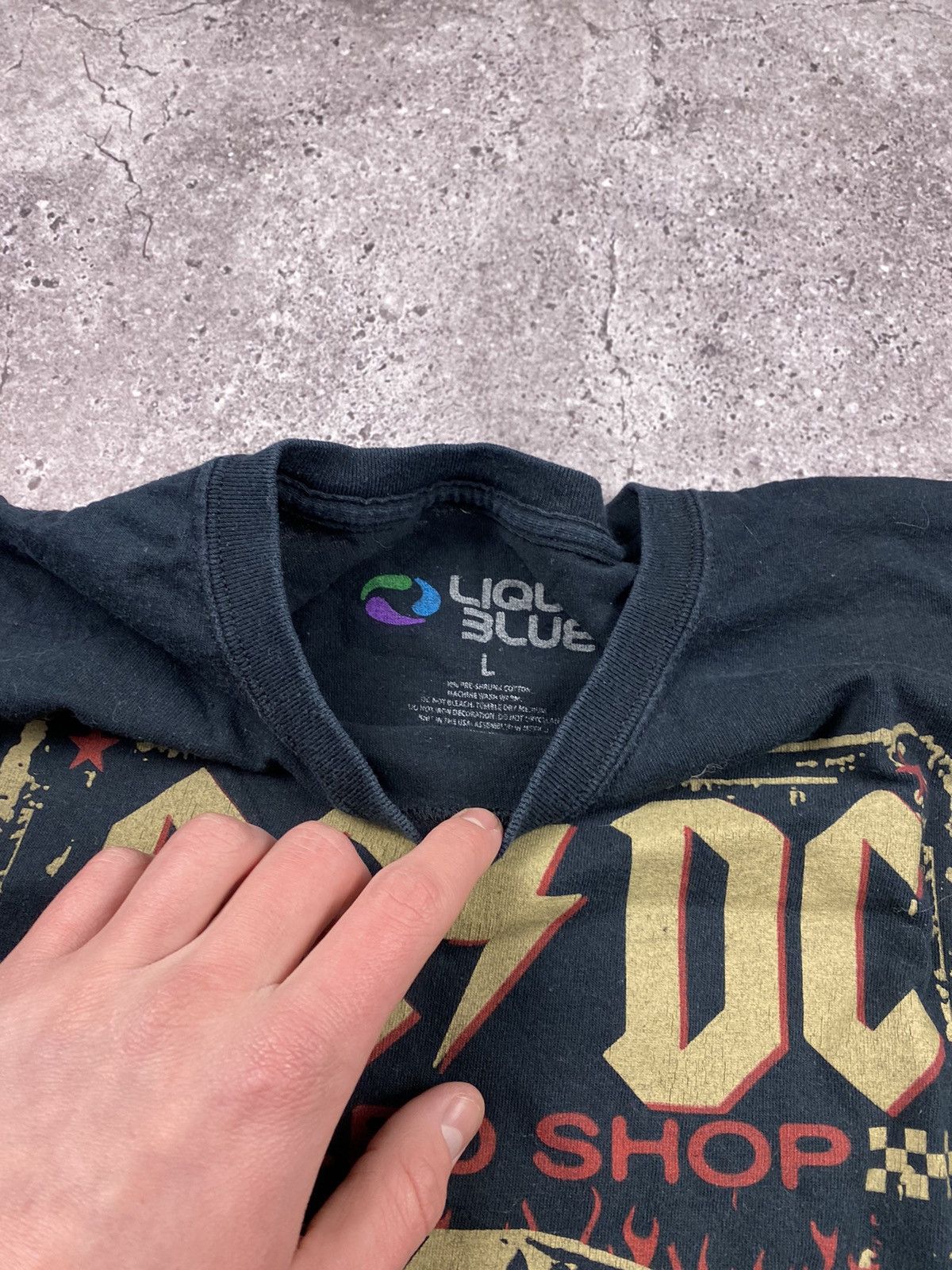 AC/DC × Band Tees × Liquid Blue Vintage 00’s AC/DC LAST STOP BEFORE HIGHWAY TO HELL Y2K SHIR Size US L / EU 52-54 / 3 - 3 Thumbnail