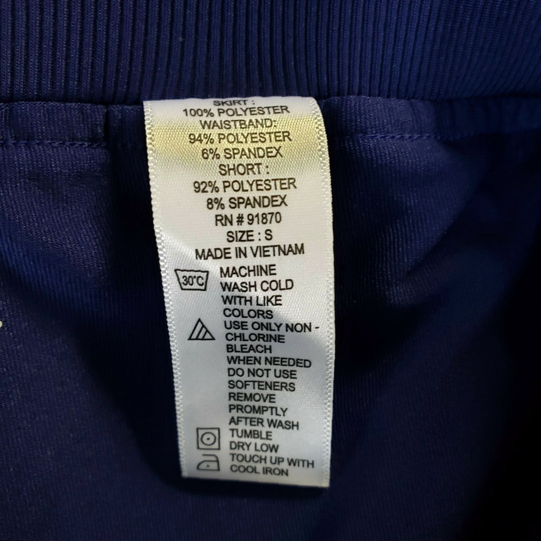 Vintage Cypress Club Womens Skort Small Blue Purple Pull On Pockets Athletic Activewear Size ONE SIZE - 4 Thumbnail