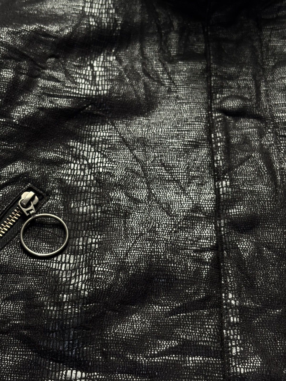 14th Addiction Snakeskin High Neck Blouson Jacket Size US M / EU 48-50 / 2 - 7 Thumbnail