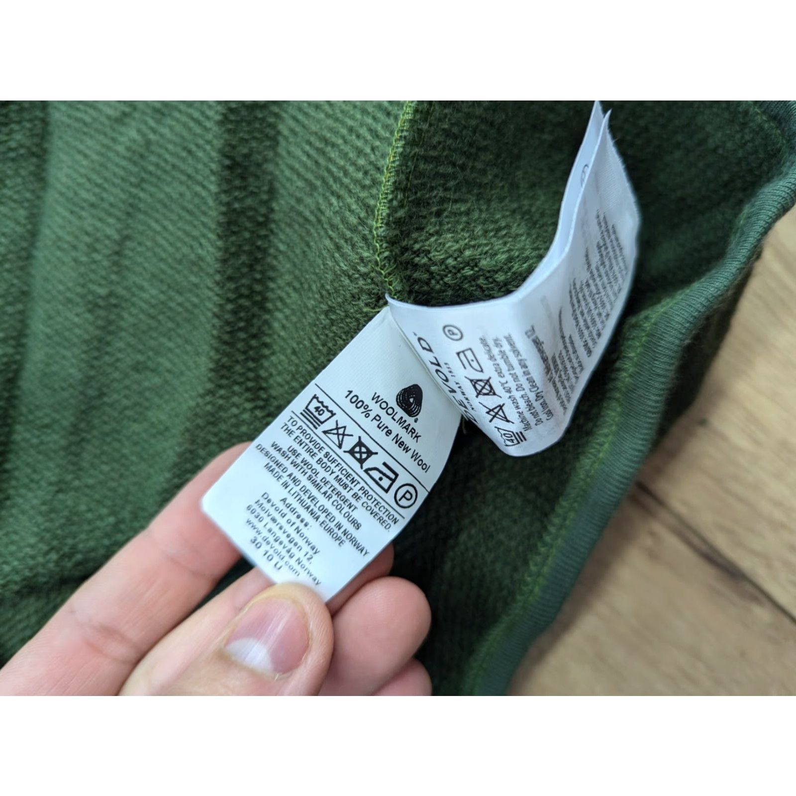 Vintage Devold Protection Jacket Mens L Green Full Zip 100% Merino Wool Work Outdoor Jacket Size US L / EU 52-54 / 3 - 4 Thumbnail