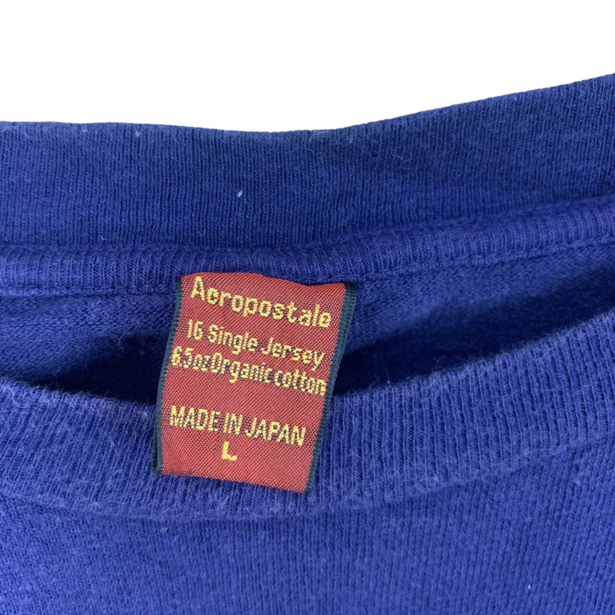 Aeropostale AEROPOSTALE JAPAN Organic Cotton Plain Tee Shirt Top Size US L / EU 52-54 / 3 - 5 Thumbnail