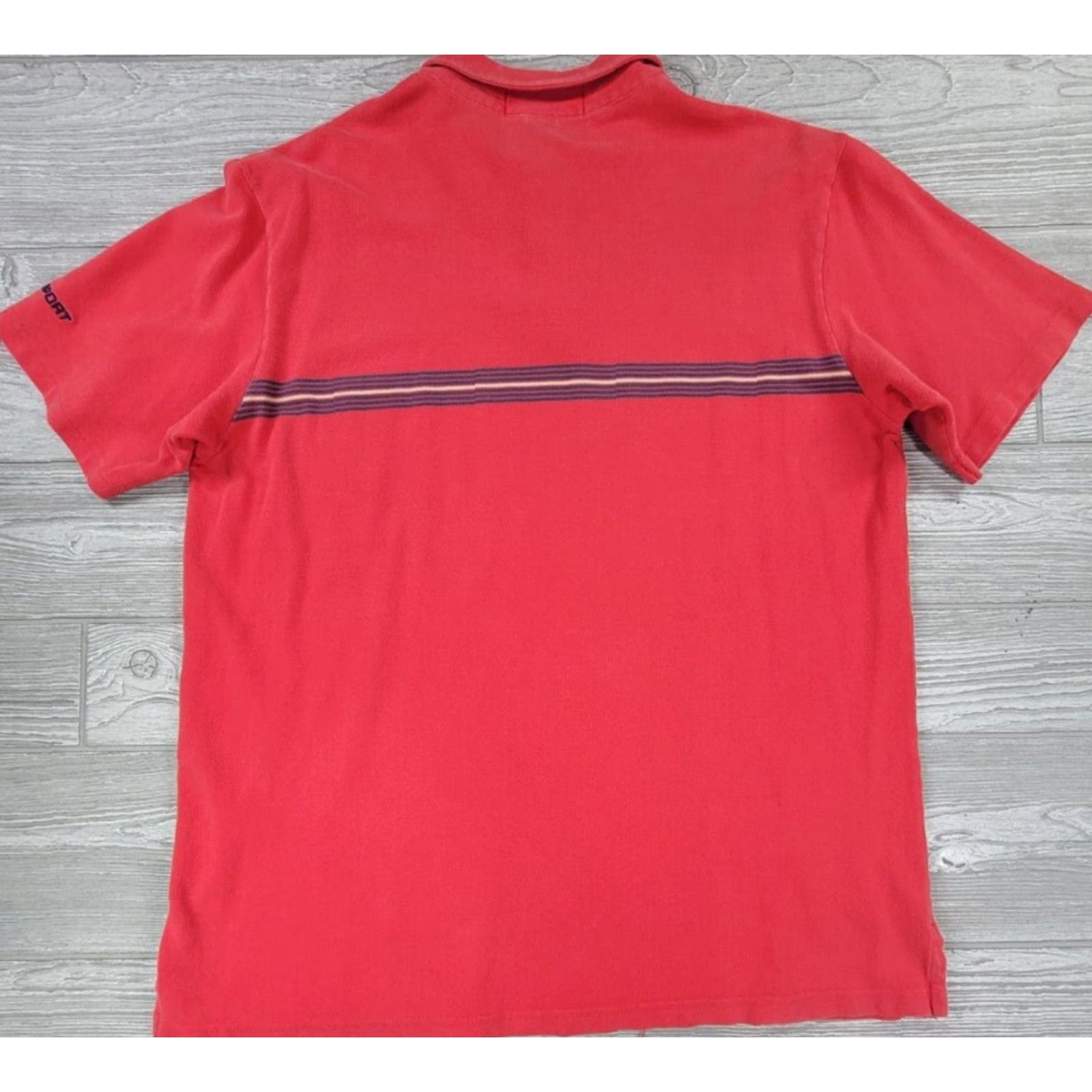 Vintage VTG Polo Sport Ralph Lauren USA Flag Short Sleeve Red Polo Rugby Shirt XL Men’s Polo Sport Shirt Size US XL / EU 56 / 4 - 3 Thumbnail