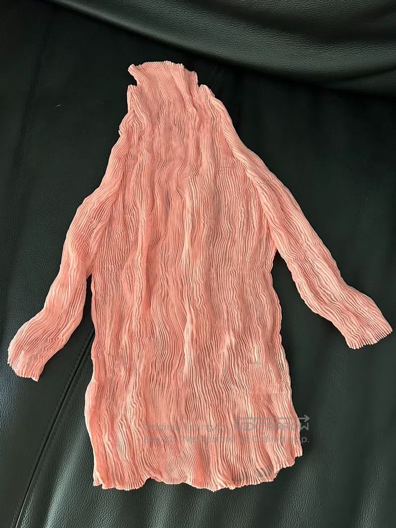 Issey Miyake Issey Miyake Salmon Sheer Mesh 3/4 Sleeve Base Layer Size M / US 6-8 / IT 42-44 - 2 Thumbnail