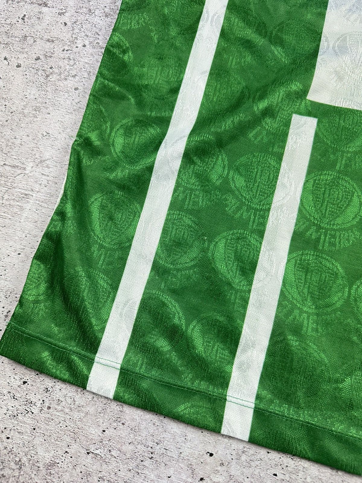 Vintage 1993/94 Rhumell Palmeiras #10 Match Worn Home Jersey Size US L / EU 52-54 / 3 - 24 Thumbnail