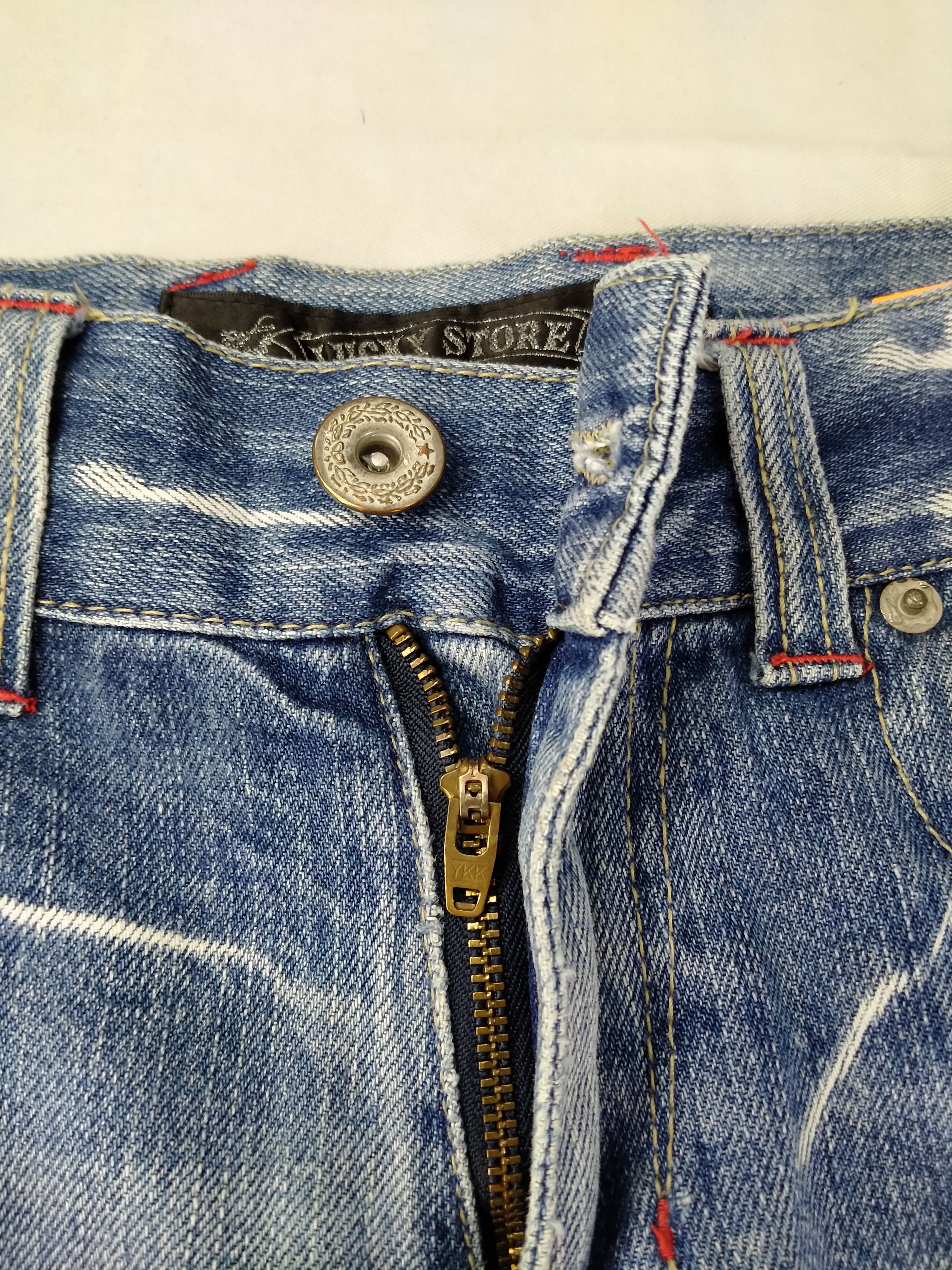 Hysteric Glamour Lucky Store Japanese Brand Distressed Patch 31x31 JN043 Size US 31 - 7 Thumbnail
