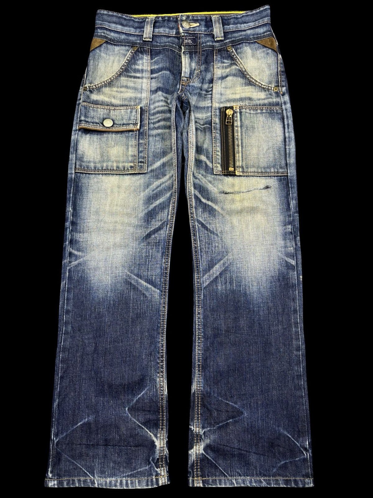 Edwin 💥Thrashed💥Sick Edwin Raw Fades Bush Denim F940 Size US 32 / EU 48 - 1 Thumbnail