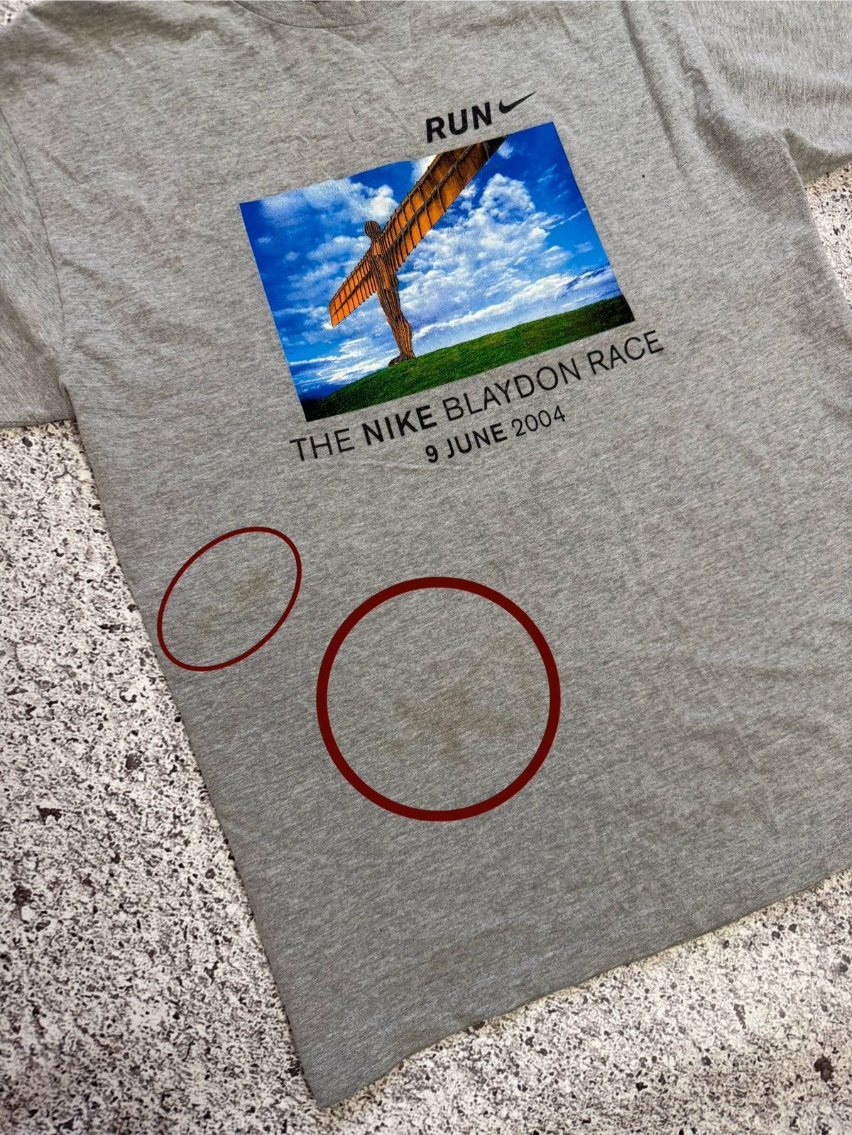 Nike × Vintage Vintage 2004 Nike The Blaydon Race Running T-shirt Size US XL / EU 56 / 4 - 9 Thumbnail