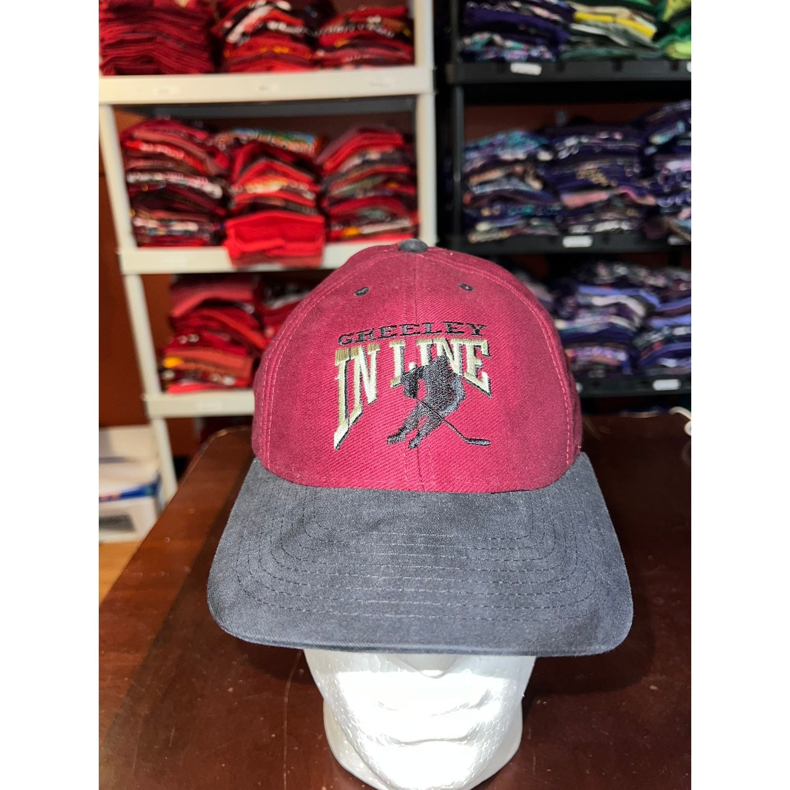 Vintage Vintage Greeley Hat In Line Hockey Cap Snapback Headwear Size ONE SIZE - 1 Thumbnail