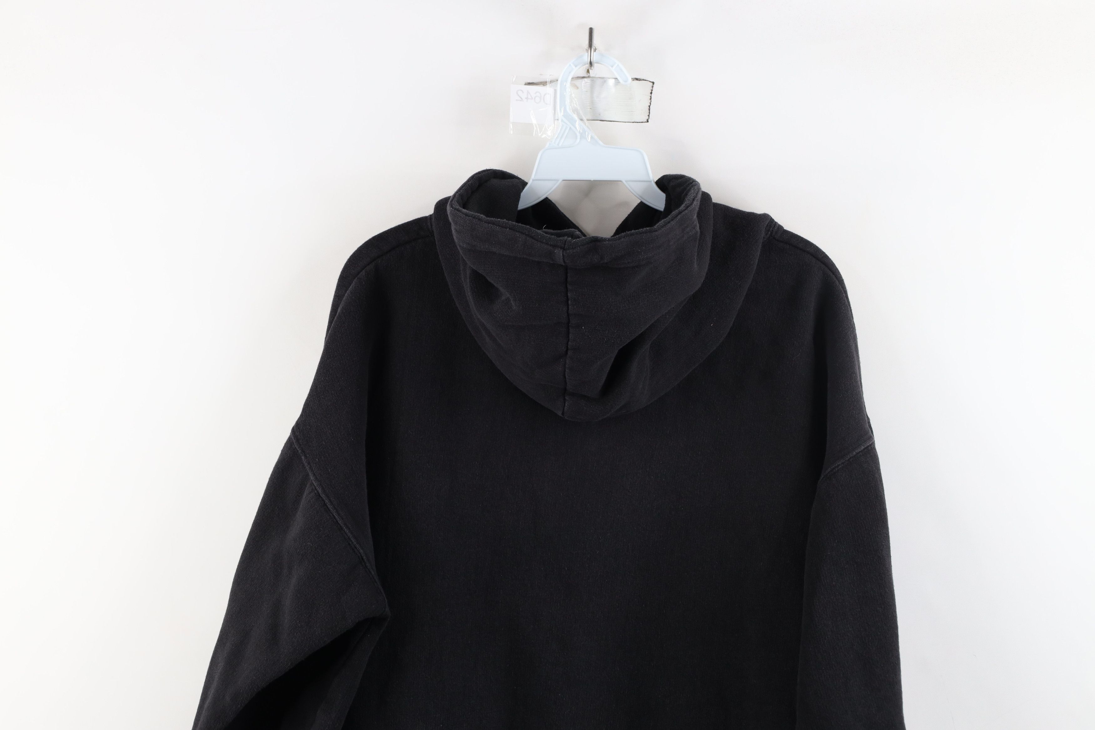 Vintage Vintage 90s Y2K Streetwear Cropped Boxy Fit Hoodie Black Size US M / EU 48-50 / 2 - 13 Thumbnail