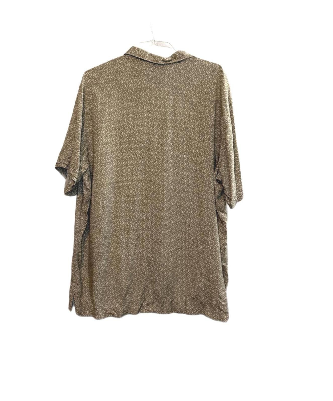 Other Loose fit Tan Neutral Button-Up Short Sleeve Shirt Size US XL / EU 56 / 4 - 4 Thumbnail