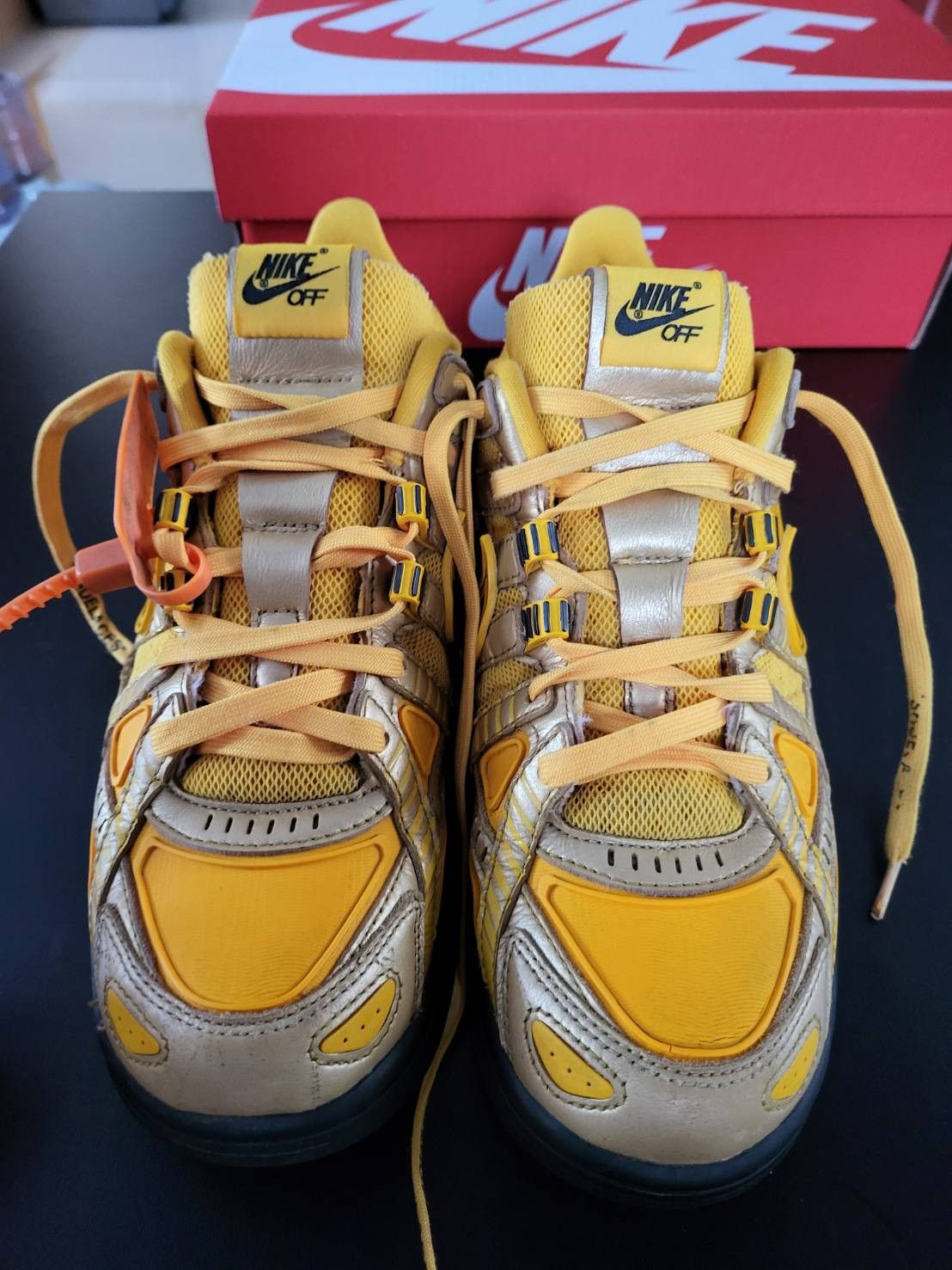Nike × Off-White Nike x Off-White Rubber Dunk University Gold size Us8.5 Size US 8.5 / EU 41-42 - 9 Thumbnail