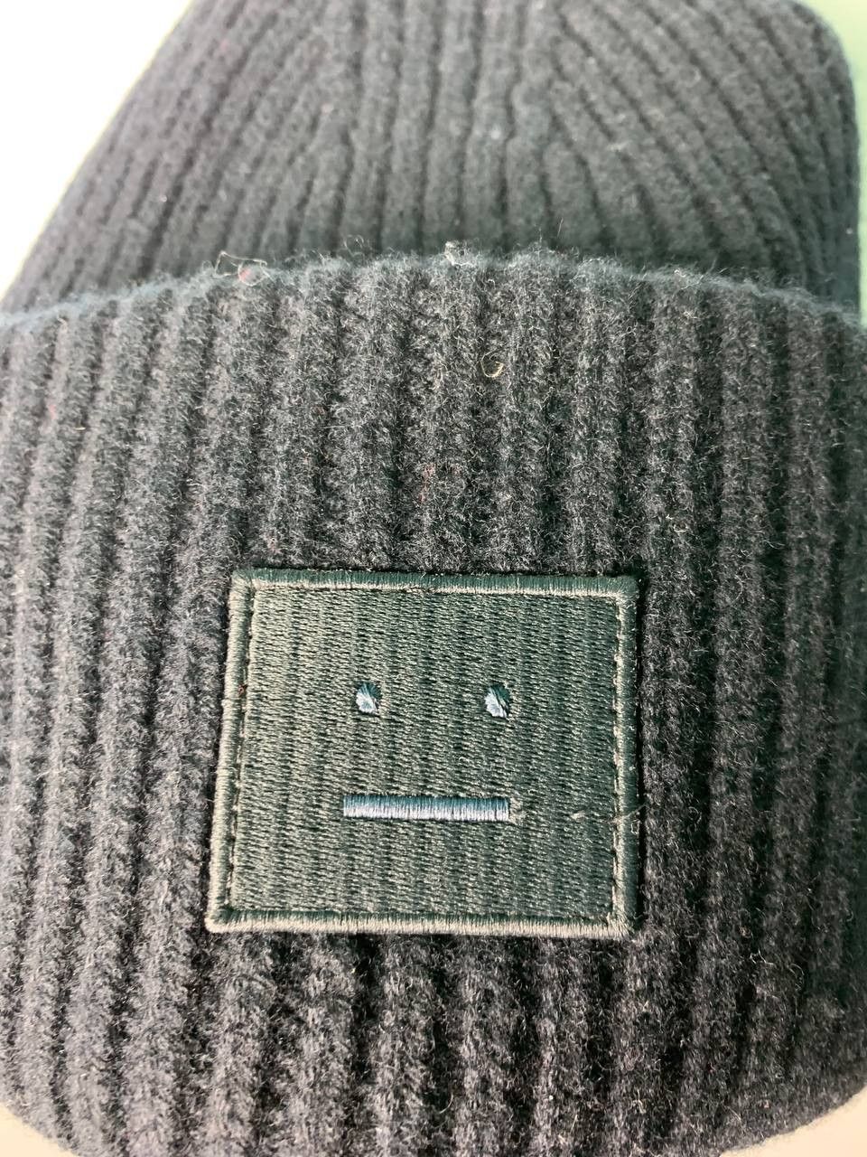 Acne Studios × Vintage Acne Studios Hat Knitted Vintage Box Logo Face Wool Size ONE SIZE - 6 Thumbnail