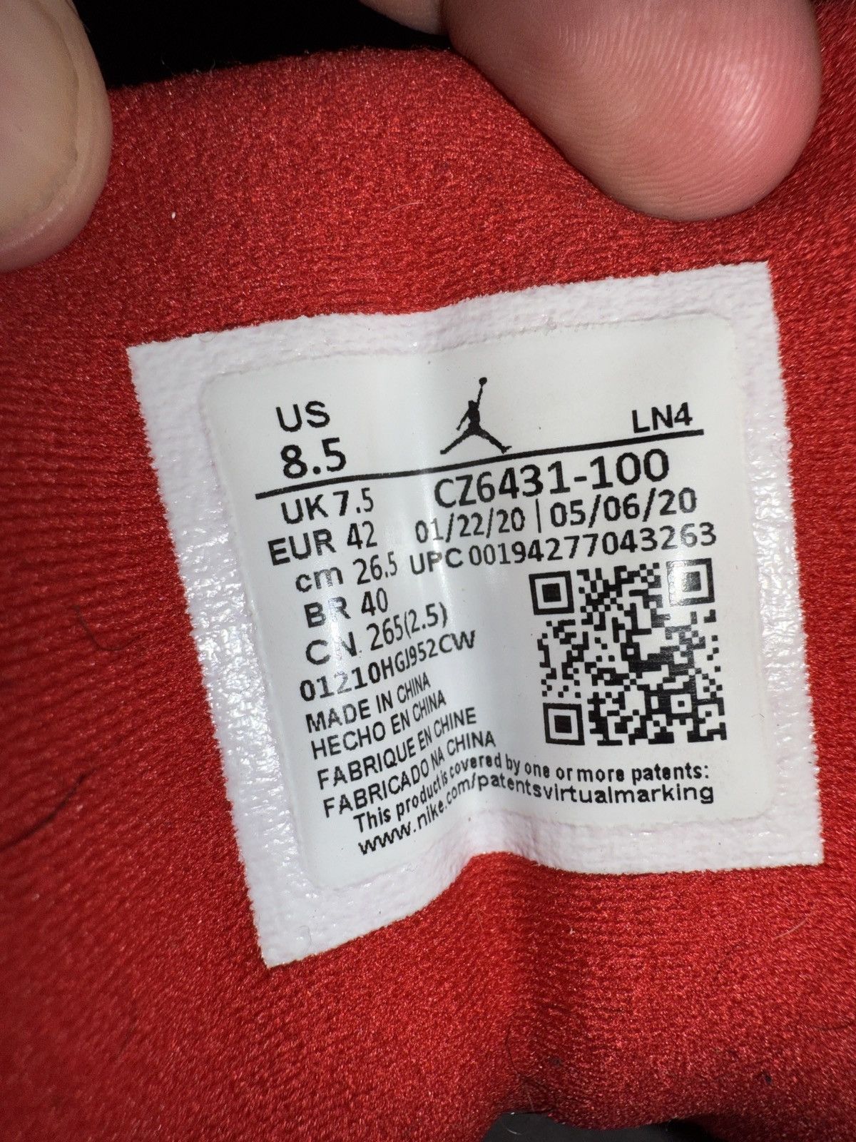 Jordan Brand Jordan Fire Red 3s Size US 8.5 / EU 41-42 - 8 Thumbnail