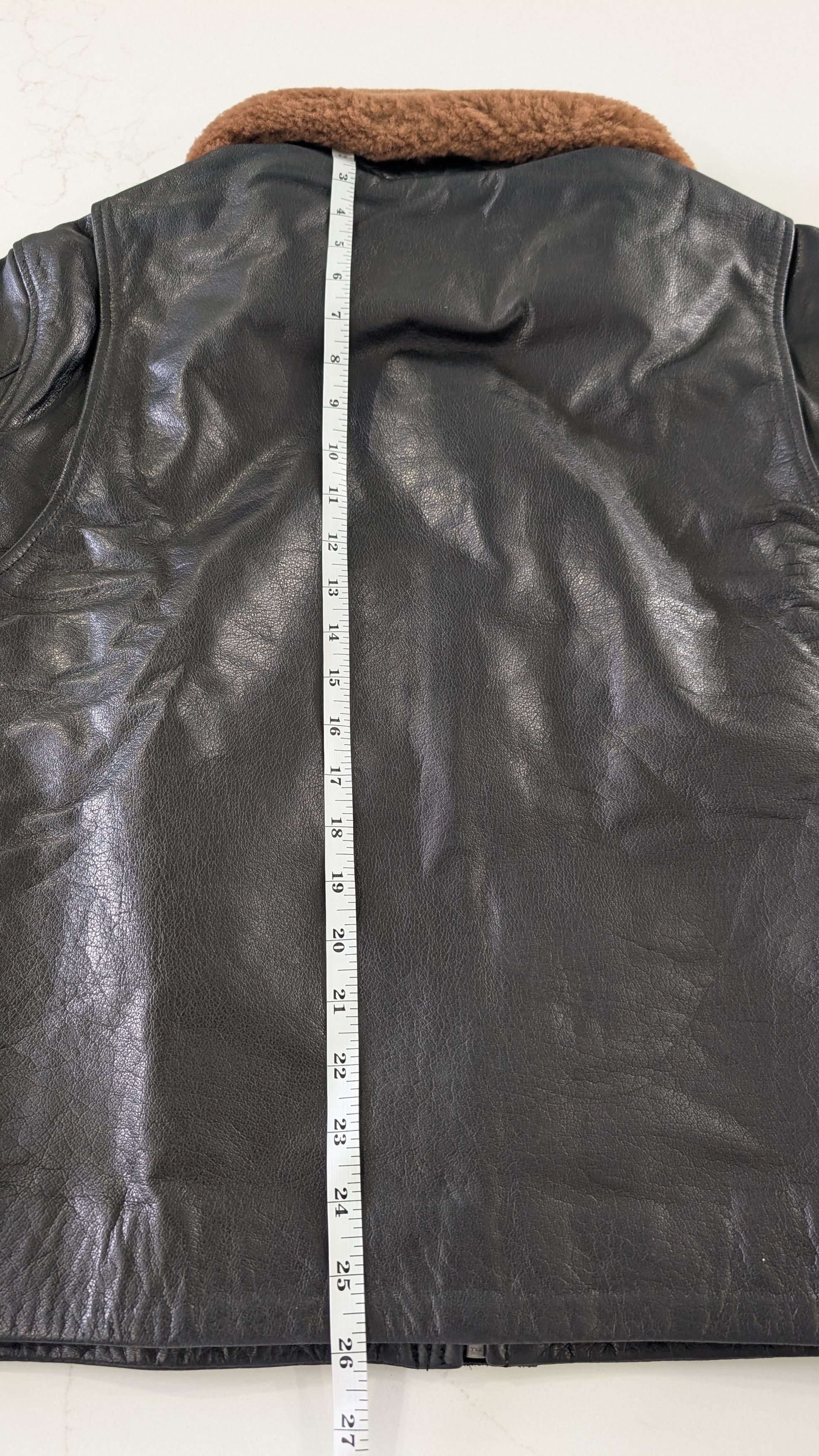 Other FOUND Men’s Leather Fireman Jacket Utility Coat Size US M / EU 48-50 / 2 - 13 Thumbnail