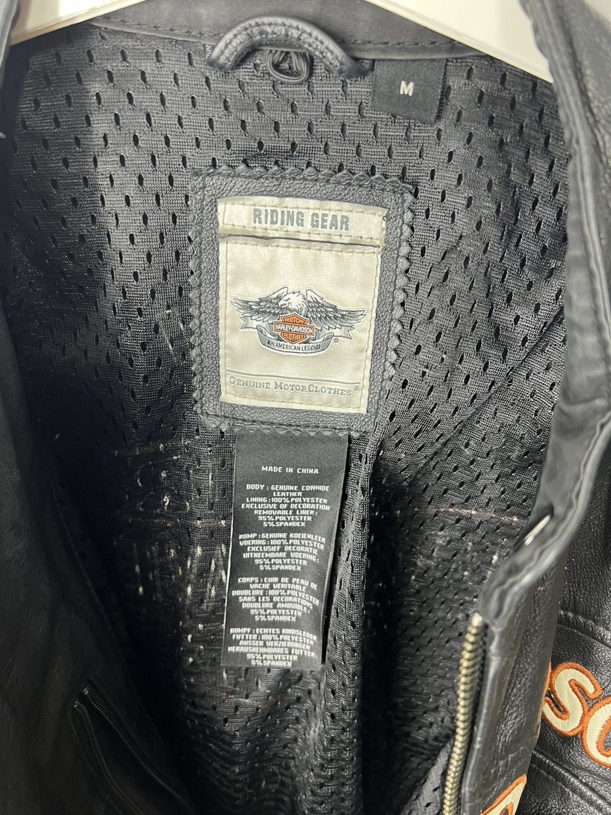 Harley Davidson Vintage rare Racing Harley Davidson Leather Bikers Jacket Size M / US 6-8 / IT 42-44 - 4 Thumbnail