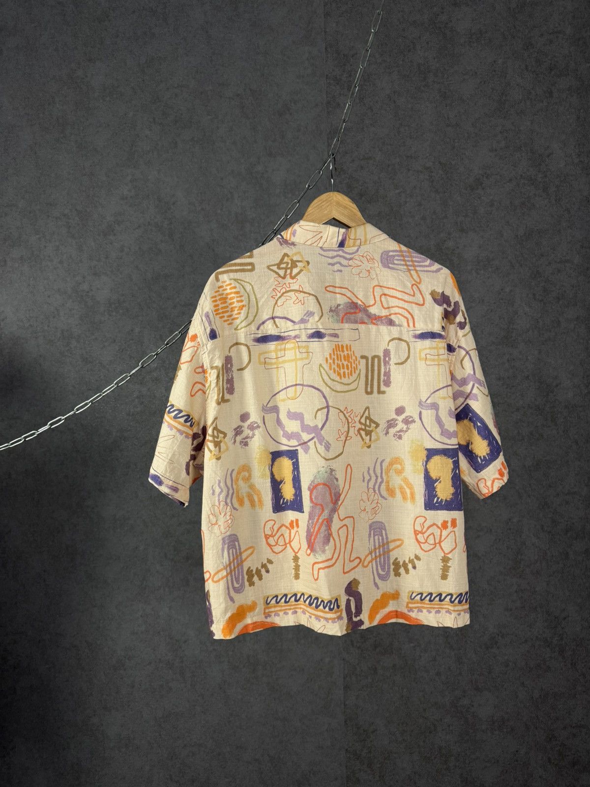 Asos ASOS designer crazy art hawaiian shirt Size US XL / EU 56 / 4 - 6 Thumbnail