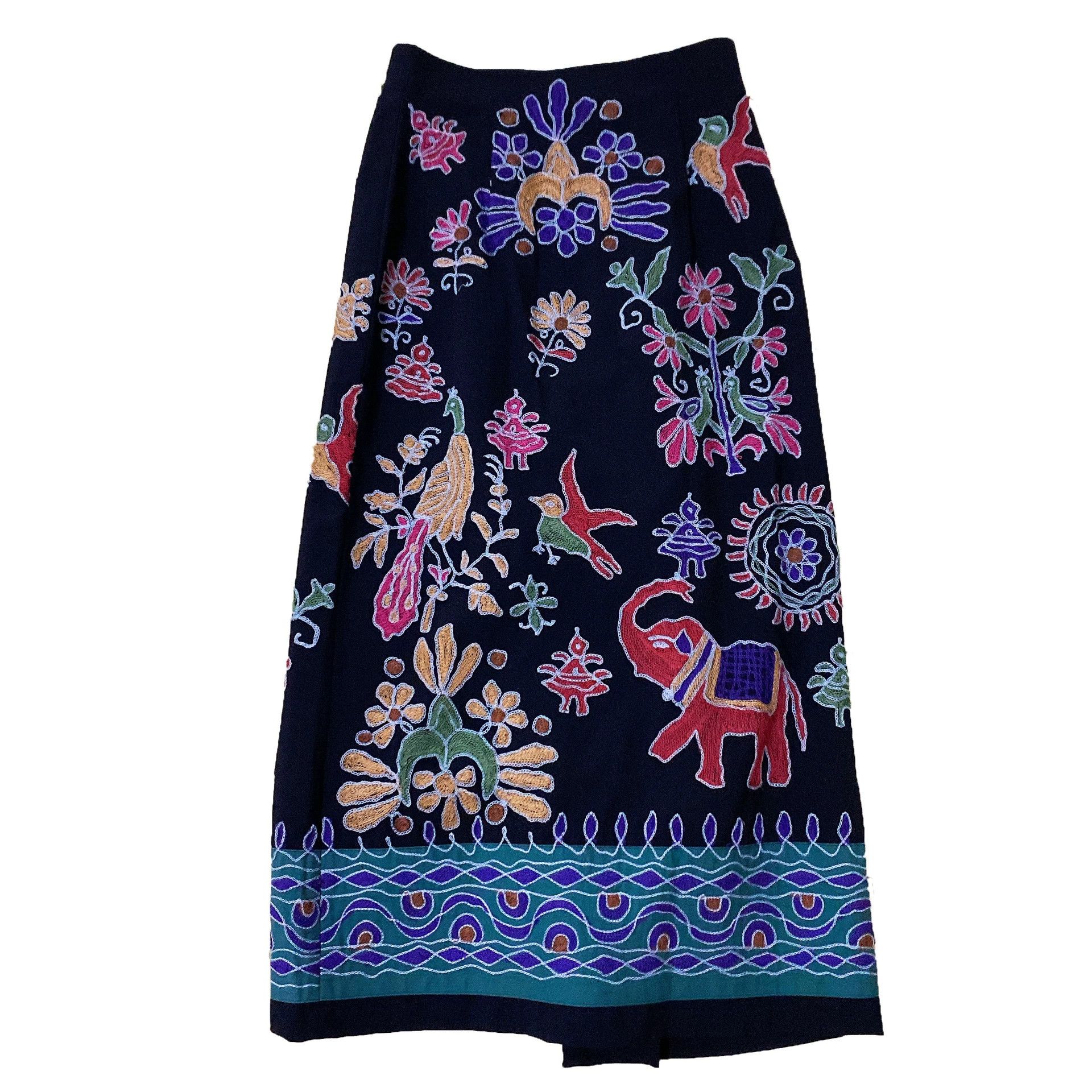 Comme des Garcons Comme des Garçons Tricot 1991 Embroidered Skirt Size 25" / US 0 / IT 36 - 1 Thumbnail