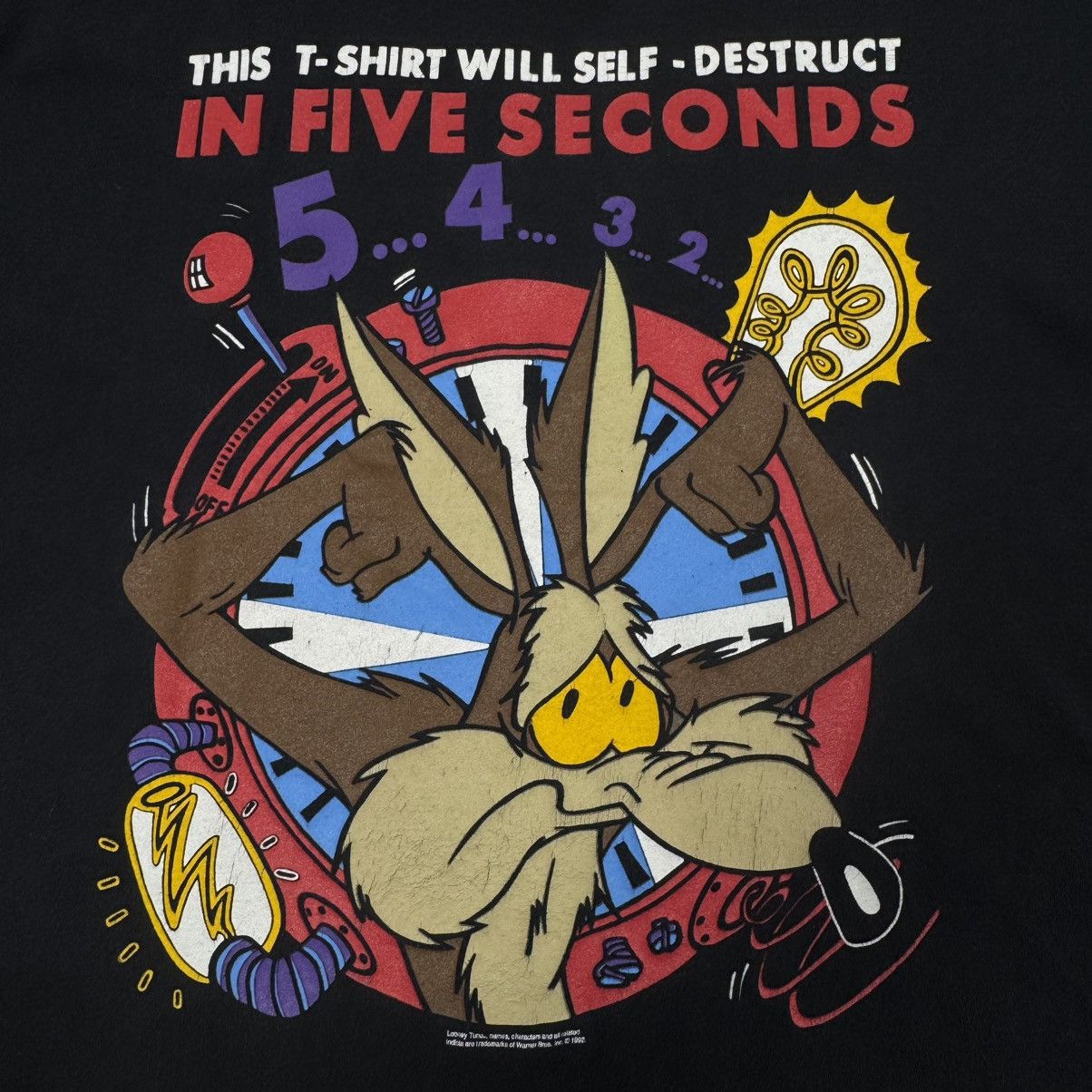Cartoon Network × Vintage × Warner Bros Vintage 1992 Willie E Coyote This T Shirt Will Self Distruct Size US M / EU 48-50 / 2 - 5 Thumbnail