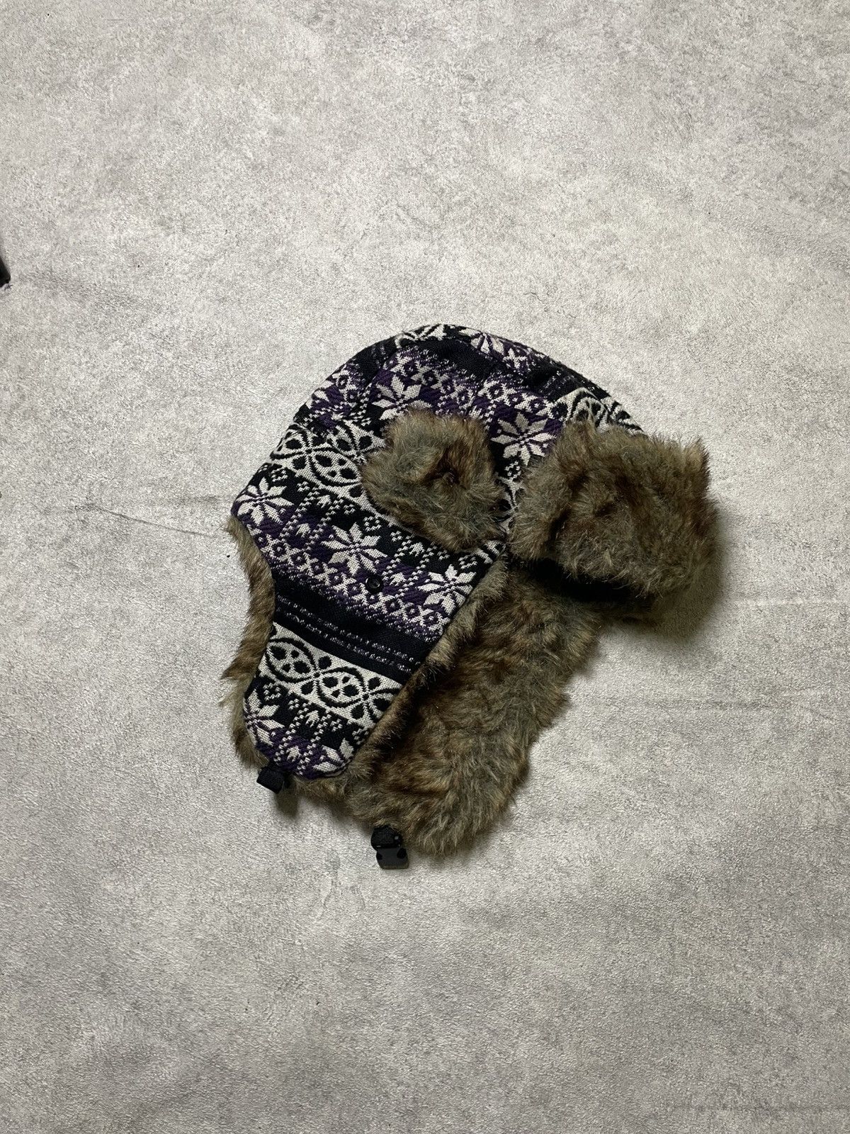 If Six Was Nine X2 Hat Y2K Vintage Nordic Trapper With Faux Fur Lining Size ONE SIZE - 1 Thumbnail