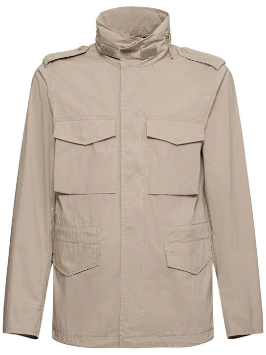 Aspesi o1lsvrm0425 Minifield Cotton Blend Poplin Jacket in Grey Size US M / EU 48-50 / 2 - 1 Thumbnail