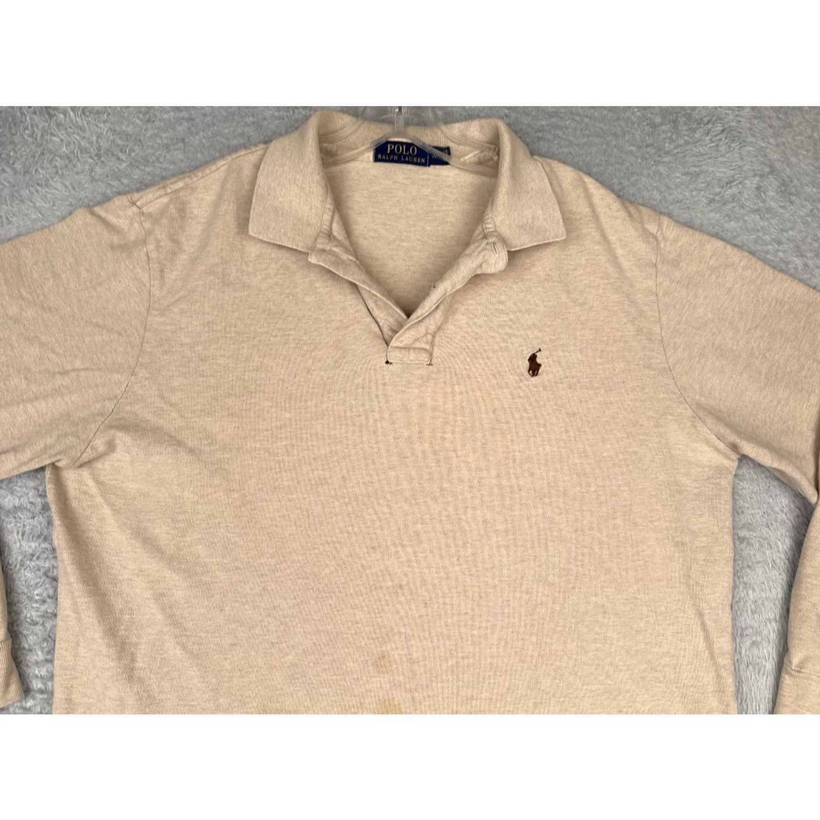 Ralph Lauren VINTAGE Polo Ralph Lauren Shirt Men XL Beige Polo Shirt XL Men Beige Polo Ralph Lauren Polo Shirt Men XL Beige Size US XL / EU 56 / 4 - 4 Thumbnail