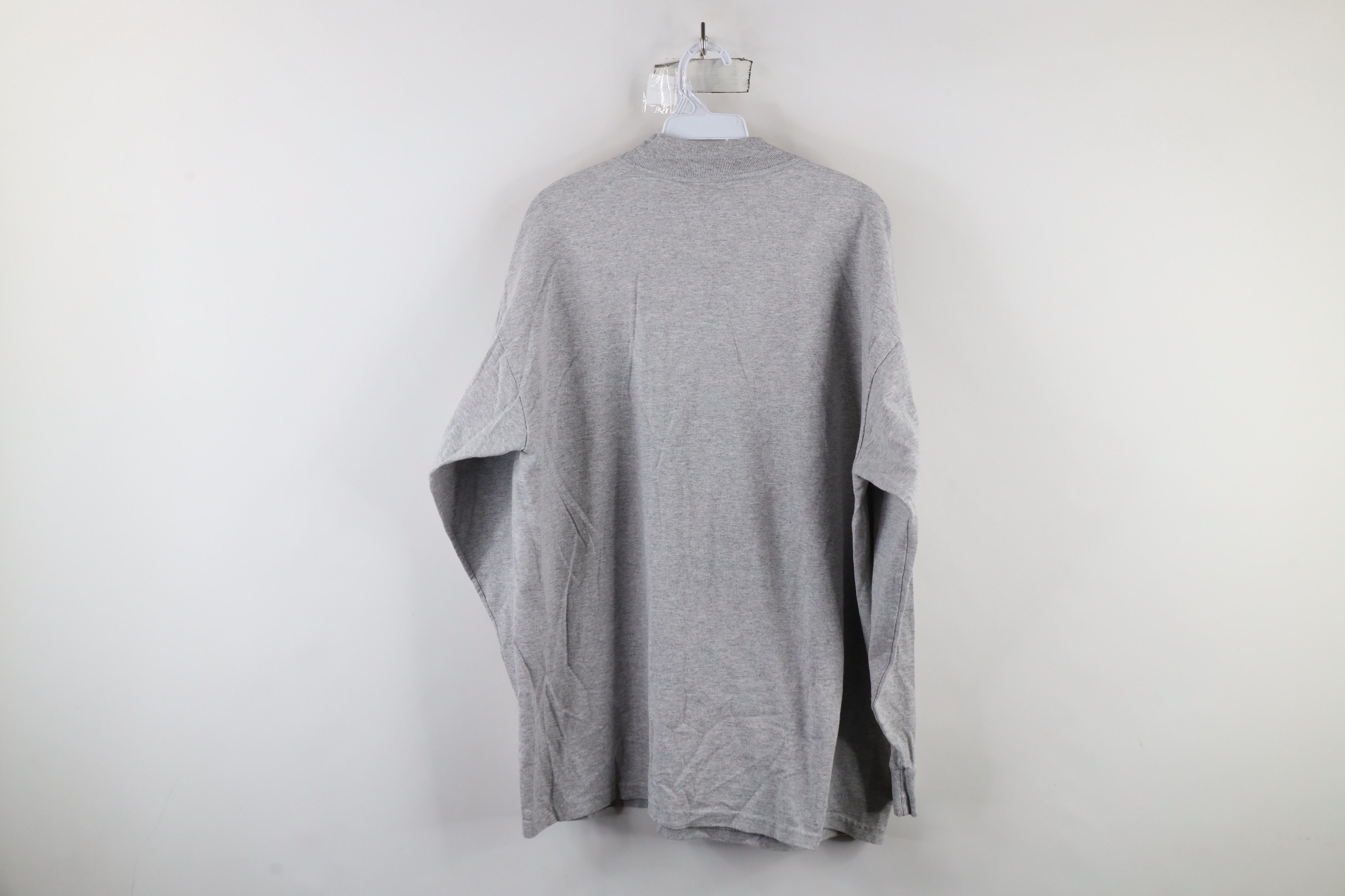 Puma × Vintage Vtg 90s Puma Cleveland Dawg Pound Mock Neck T-Shirt Gray Size US L / EU 52-54 / 3 - 8 Thumbnail