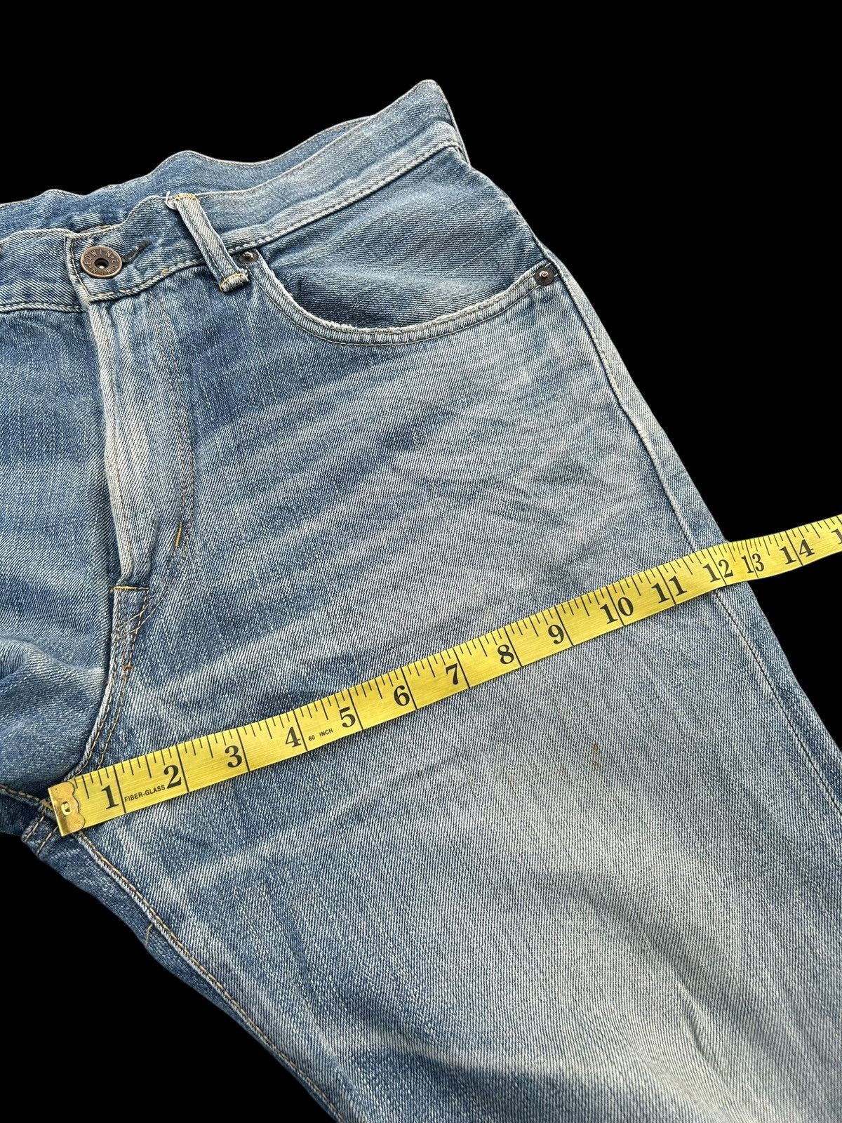 Japanese Brand × Kapital × Vintage Edwin Selvedge Buckle Back Distressed Denim Jeans Size US 33 - 15 Thumbnail