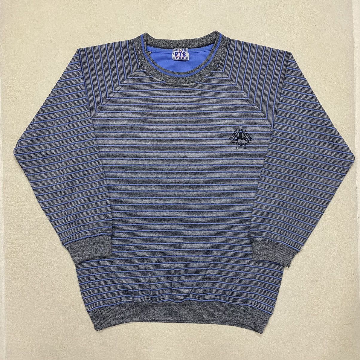 Vintage Vintage PLENTY TOUGH SPORT Striped Sweatshirt Size US M / EU 48-50 / 2 - 1 Thumbnail