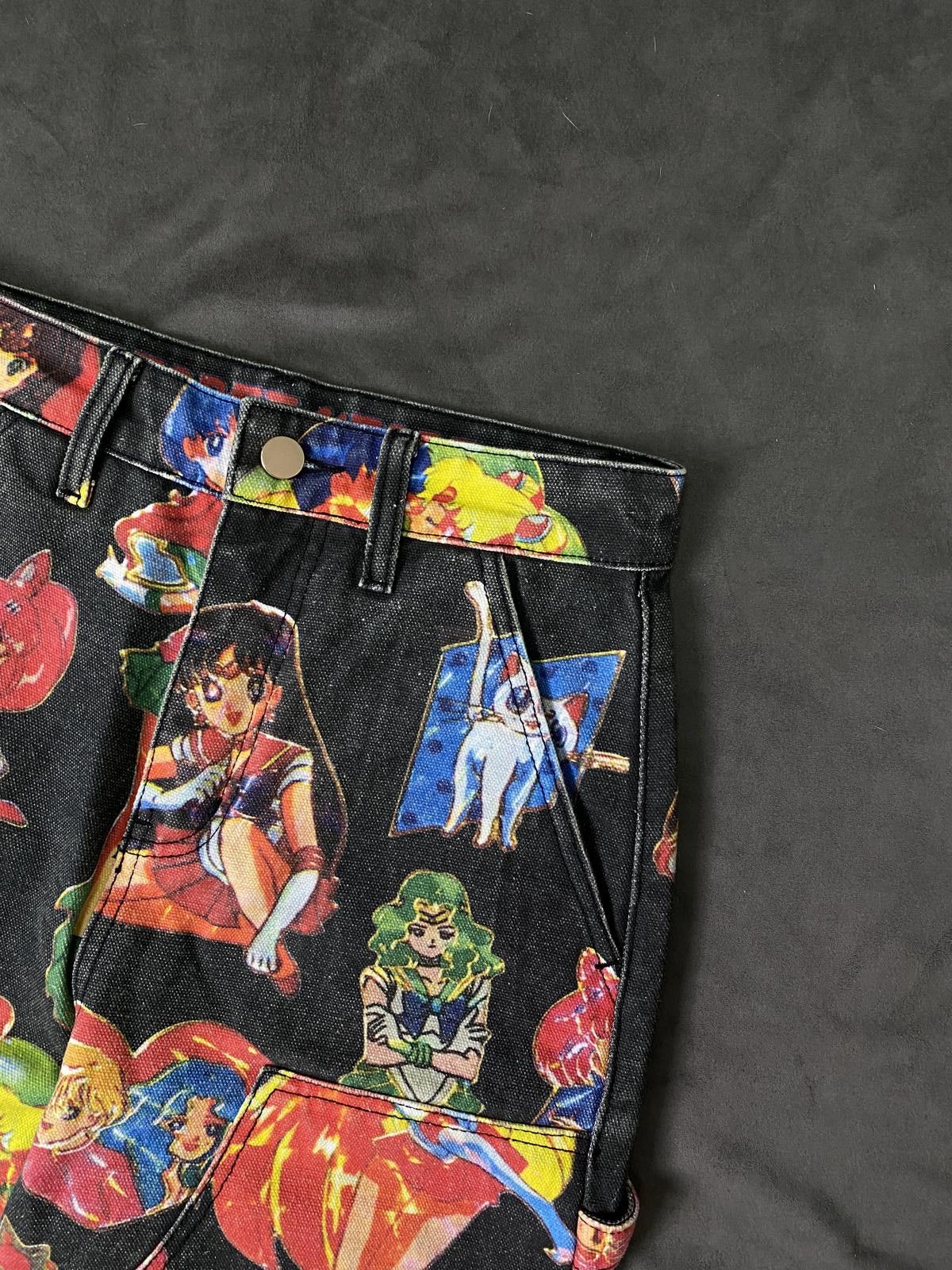 Japanese Brand Deadstock Secret Heart Sailor Moon Print Jeans 26 Size 26" / US 2 / IT 38 - 2 Thumbnail