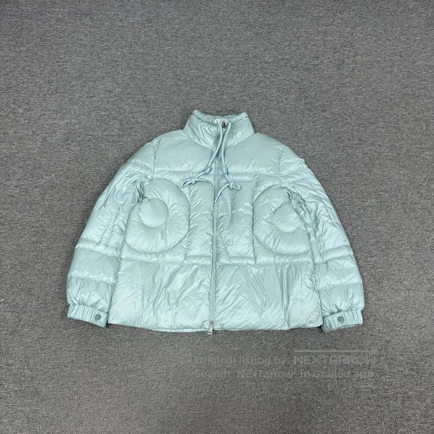 Moncler Moncler size 4 Sapins large logo mint-green down jacket| Size XL / US 12-14 / IT 48-50 - 1 Thumbnail