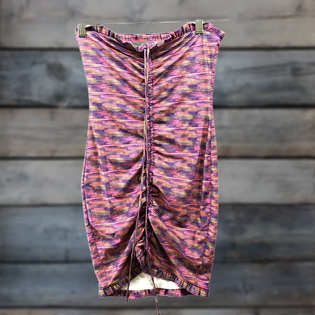 superdown Superdown Nellie Halter Mini Dress S Pink Space Dye Bodycon Ruched Lined Stretch Womens Size S / US 4 / IT 40 - 1 Thumbnail