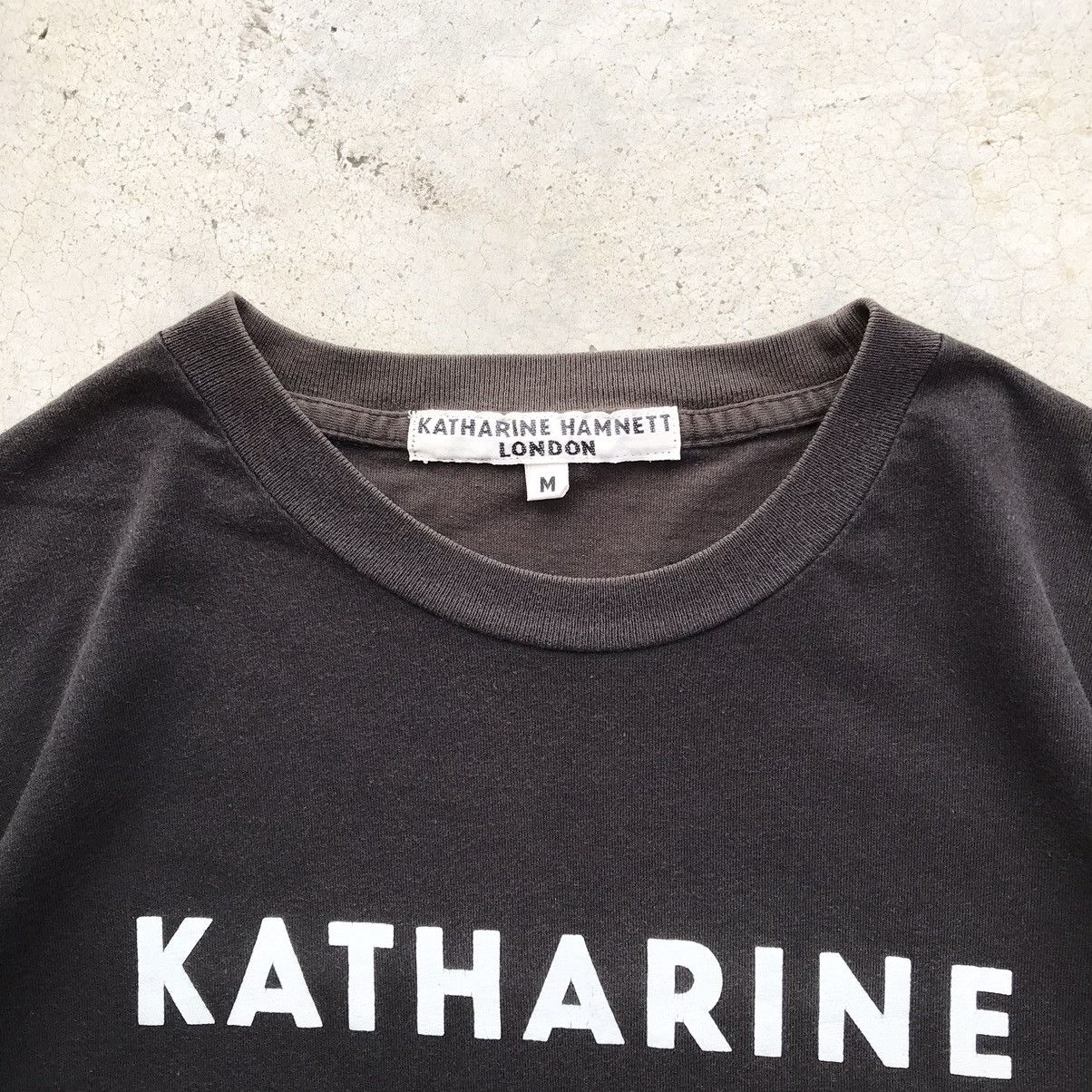 Katharine Hamnett London Vintage 90's Katharine Hamnett London Faded T-Shirt Size US M / EU 48-50 / 2 - 7 Thumbnail