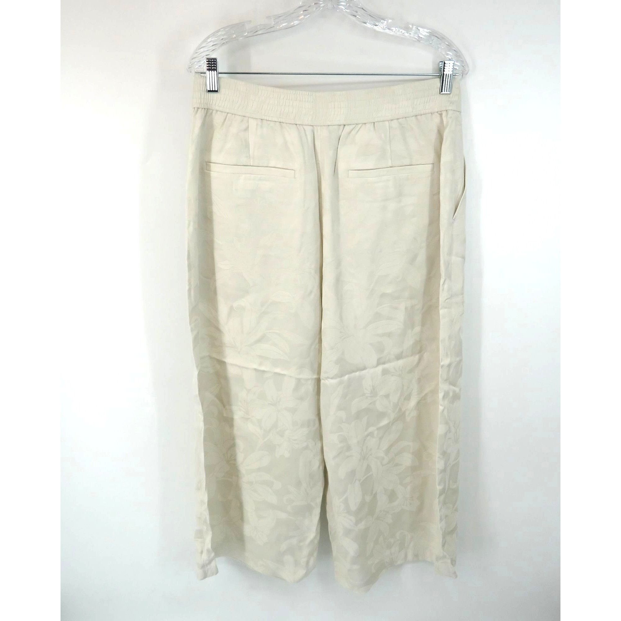 Club Monaco Club Monaco Womens Lightweight Jacquard Culottes 12 Silver D Size 34" / US 12 / IT 48 - 4 Thumbnail
