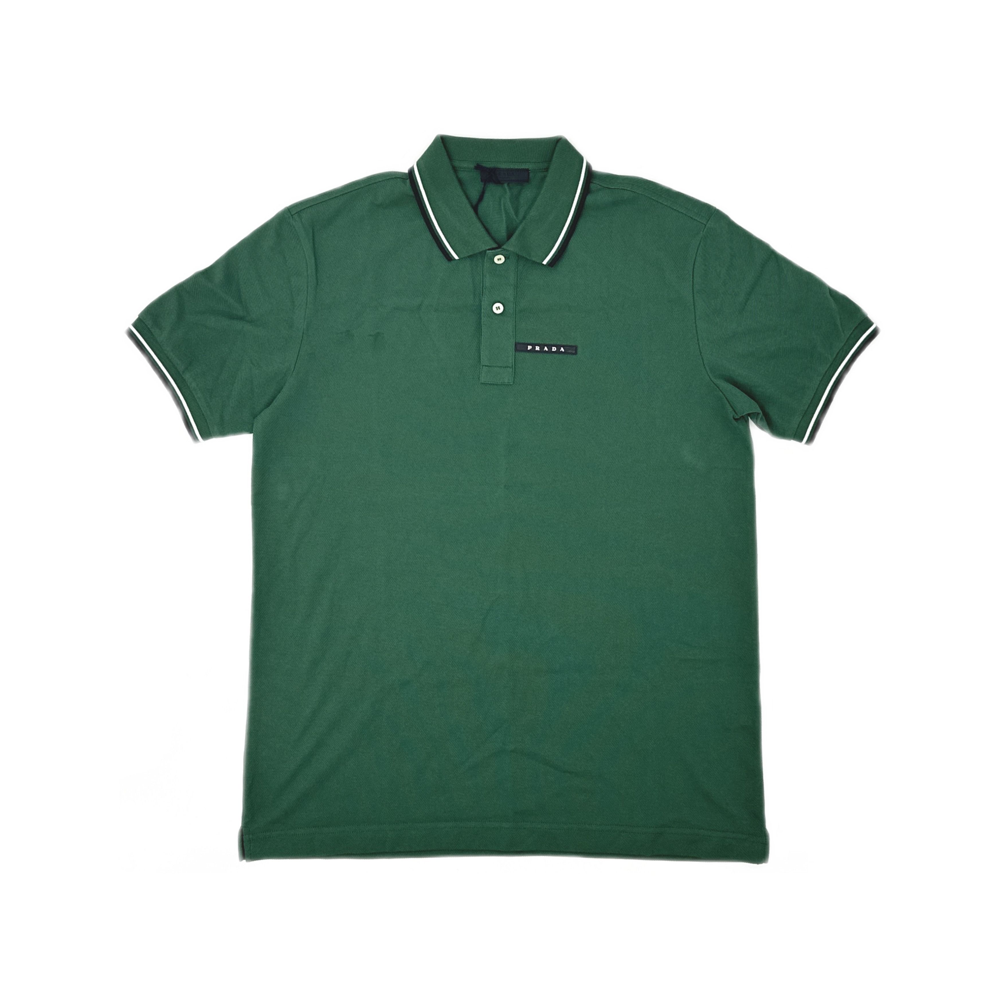 Prada Prada Logo Trim Polo Shirt XL Size US XL / EU 56 / 4 - 1 Thumbnail