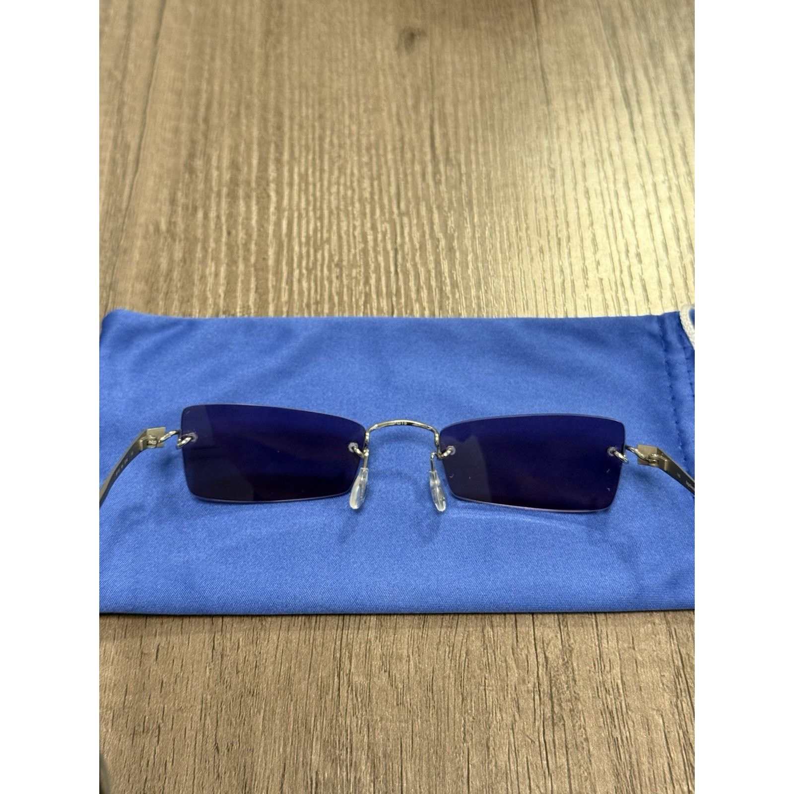 Japanese Brand Kazuo Kawasaki Eyeglasses, MP703, Titanium, Japan Size ONE SIZE - 6 Thumbnail