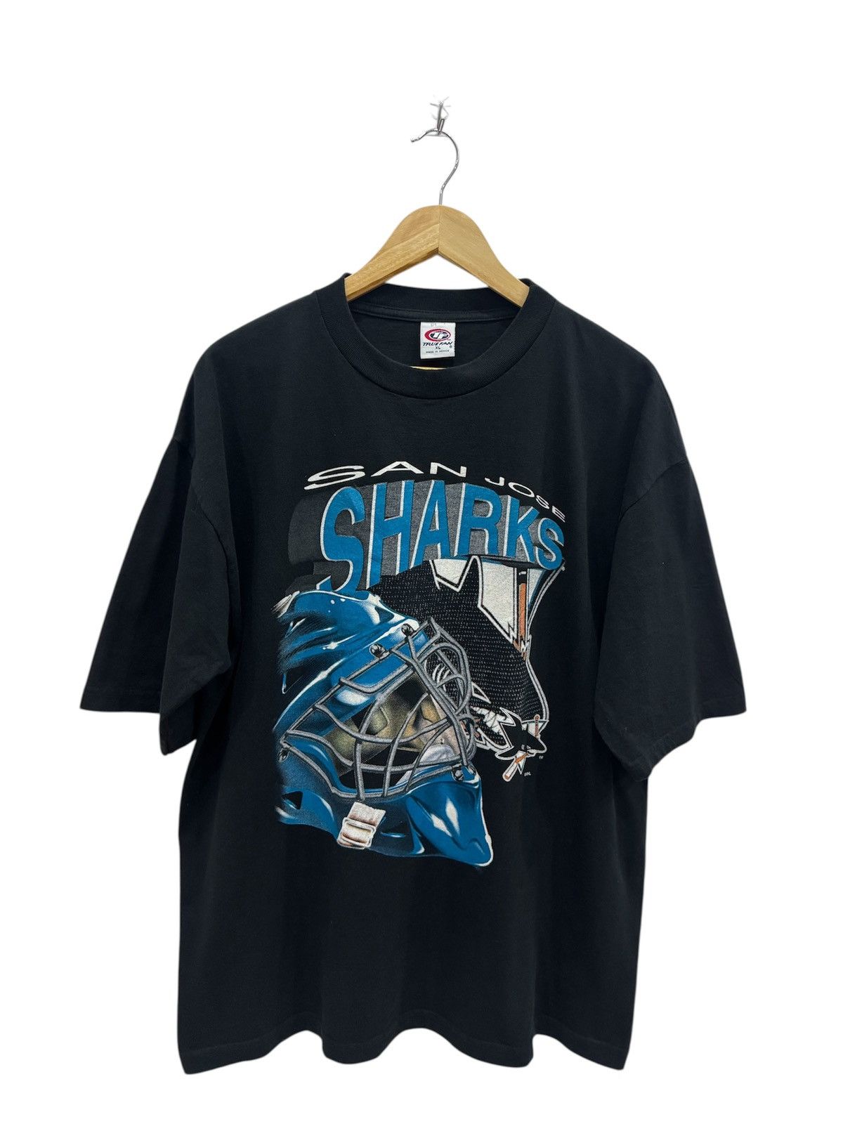 NHL Vintage 90’s NHL San Jose Sharks Size US XL / EU 56 / 4 - 1 Thumbnail