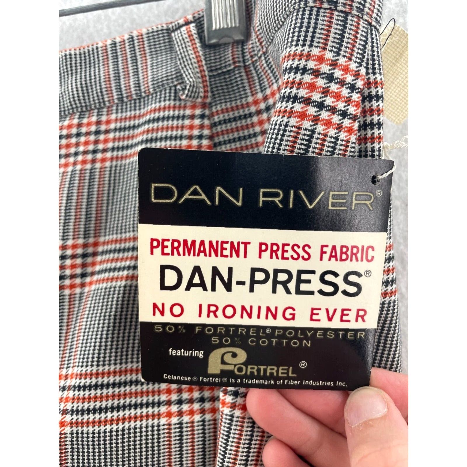 Vintage VINTAGE High Rise Moms Pants Plaid Womens 15 NWT by Dan River Size 36" / US 14 / IT 50 - 3 Thumbnail