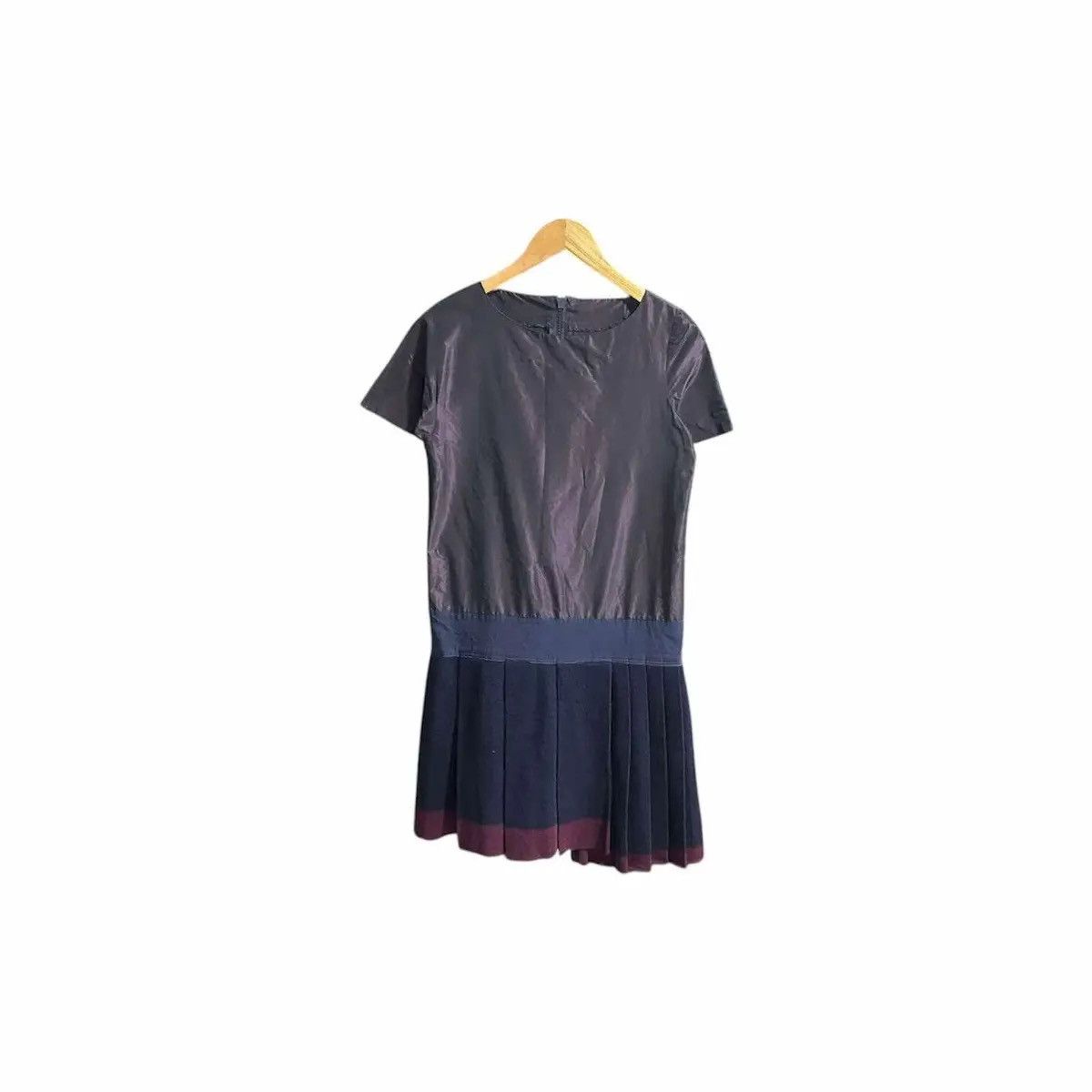 Designer × Japanese Brand × Sacai ♟️ Rare Sacai Silk Wool Asymmetrical Dress Size M / US 6-8 / IT 42-44 - 10 Thumbnail